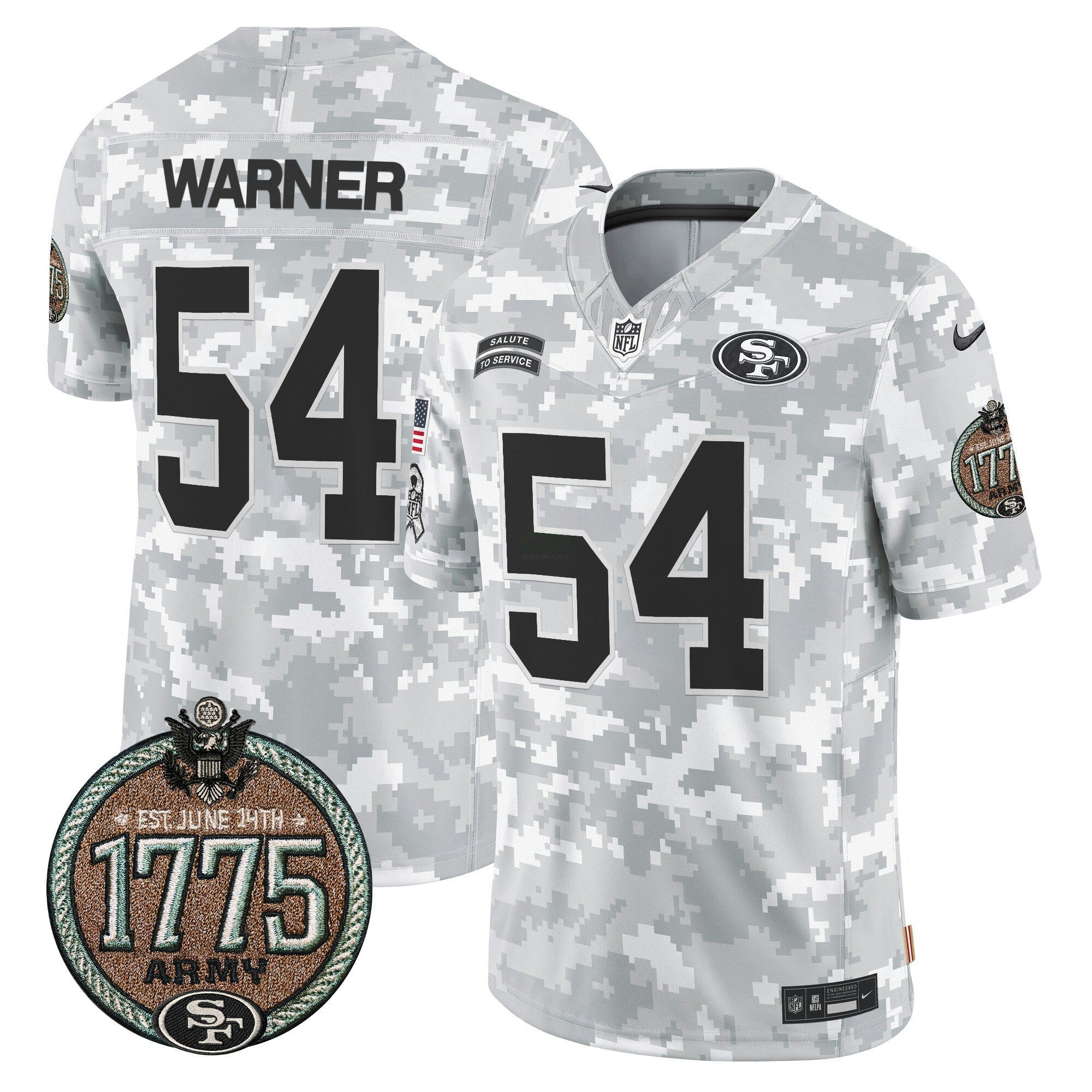 Camisa NFL Men’s 2024 Salute to Service Establishment Year Patch Vapor Limited Jersey