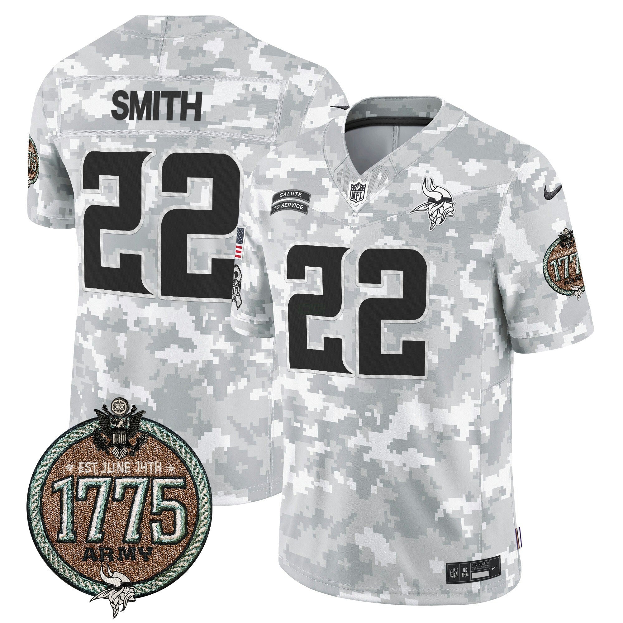 Camisa NFL Men’s 2024 Salute to Service Establishment Year Patch Vapor Limited Jersey