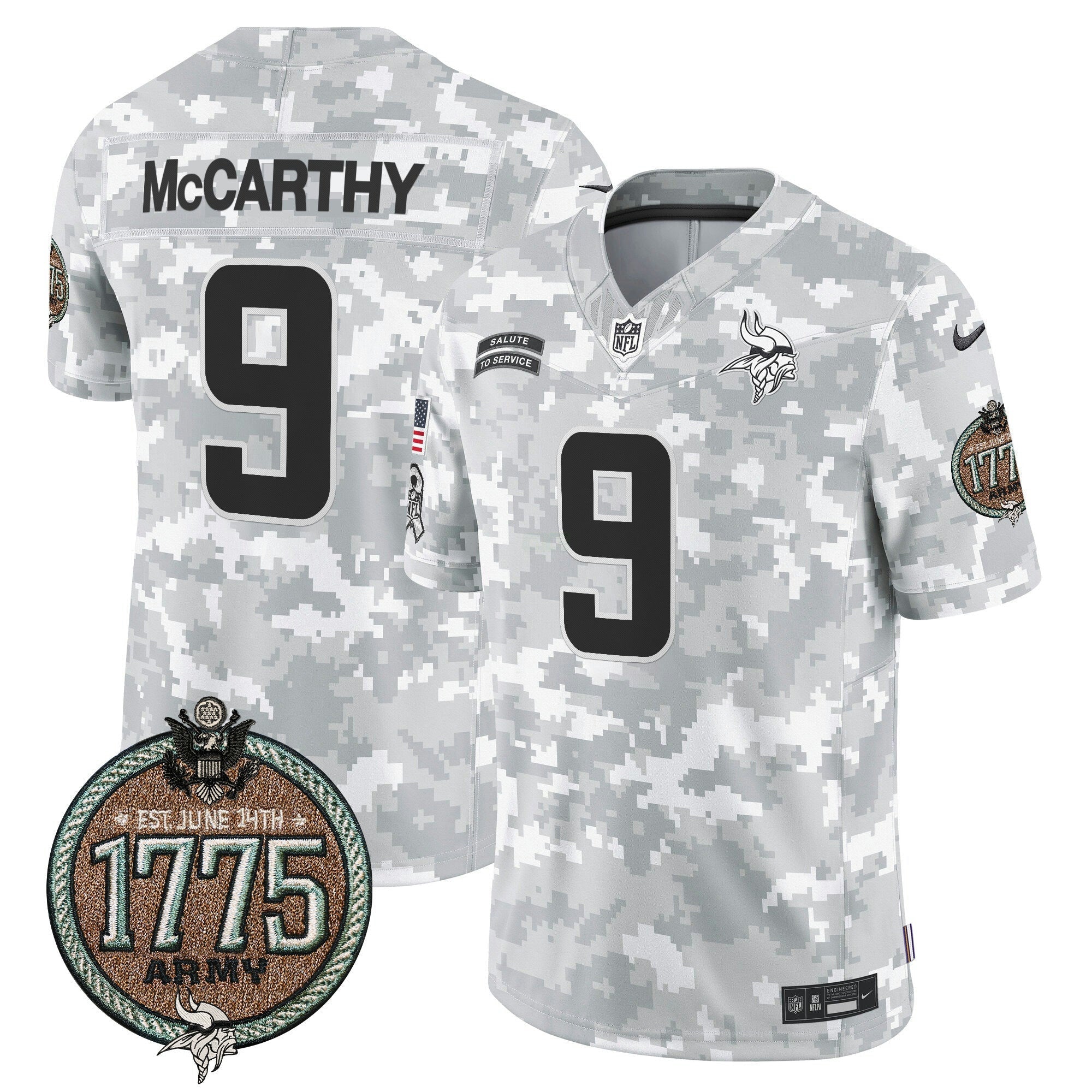 Camisa NFL Men’s 2024 Salute to Service Establishment Year Patch Vapor Limited Jersey