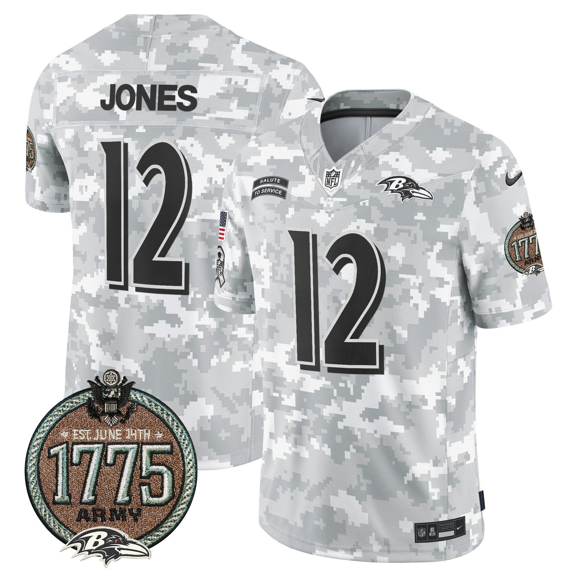 Camisa NFL Men’s 2024 Salute to Service Establishment Year Patch Vapor Limited Jersey