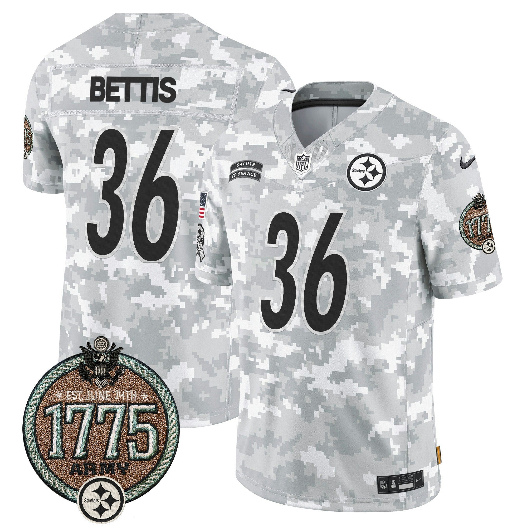 Camisa NFL Men’s 2024 Salute to Service Establishment Year Patch Vapor Limited Jersey
