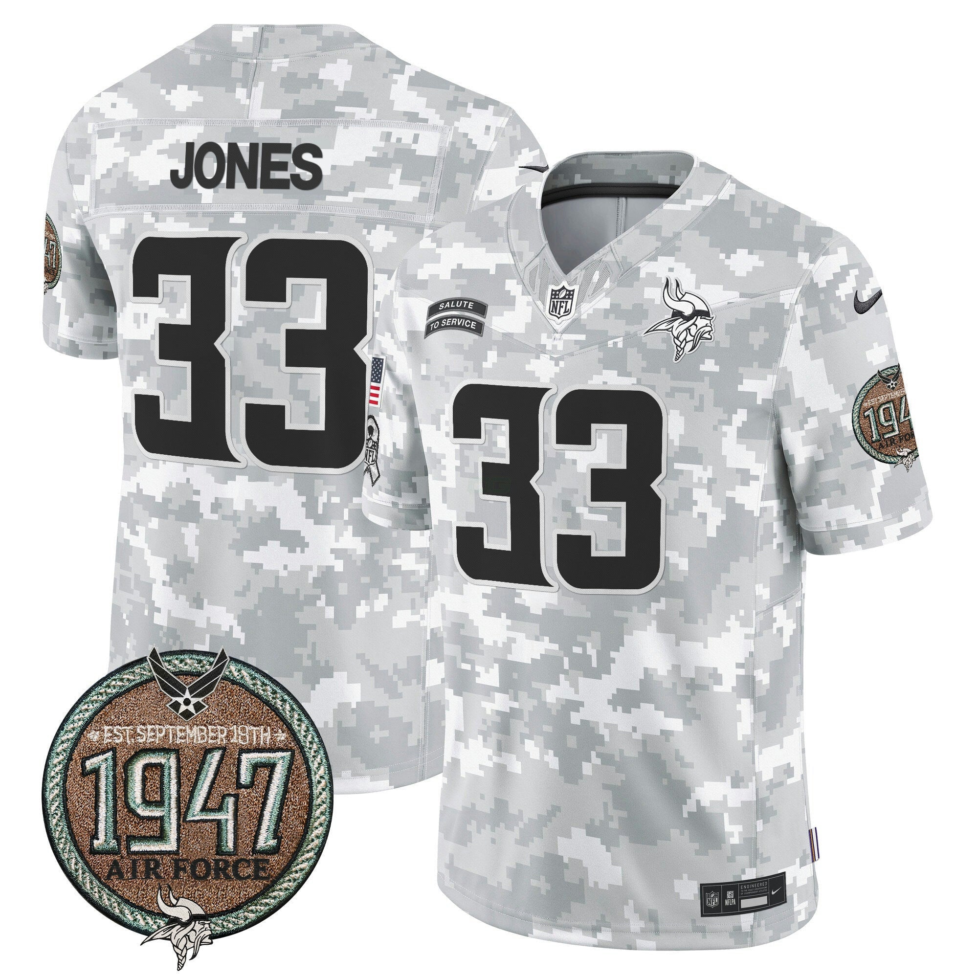 Camisa NFL Men’s 2024 Salute to Service Establishment Year Patch Vapor Limited Jersey