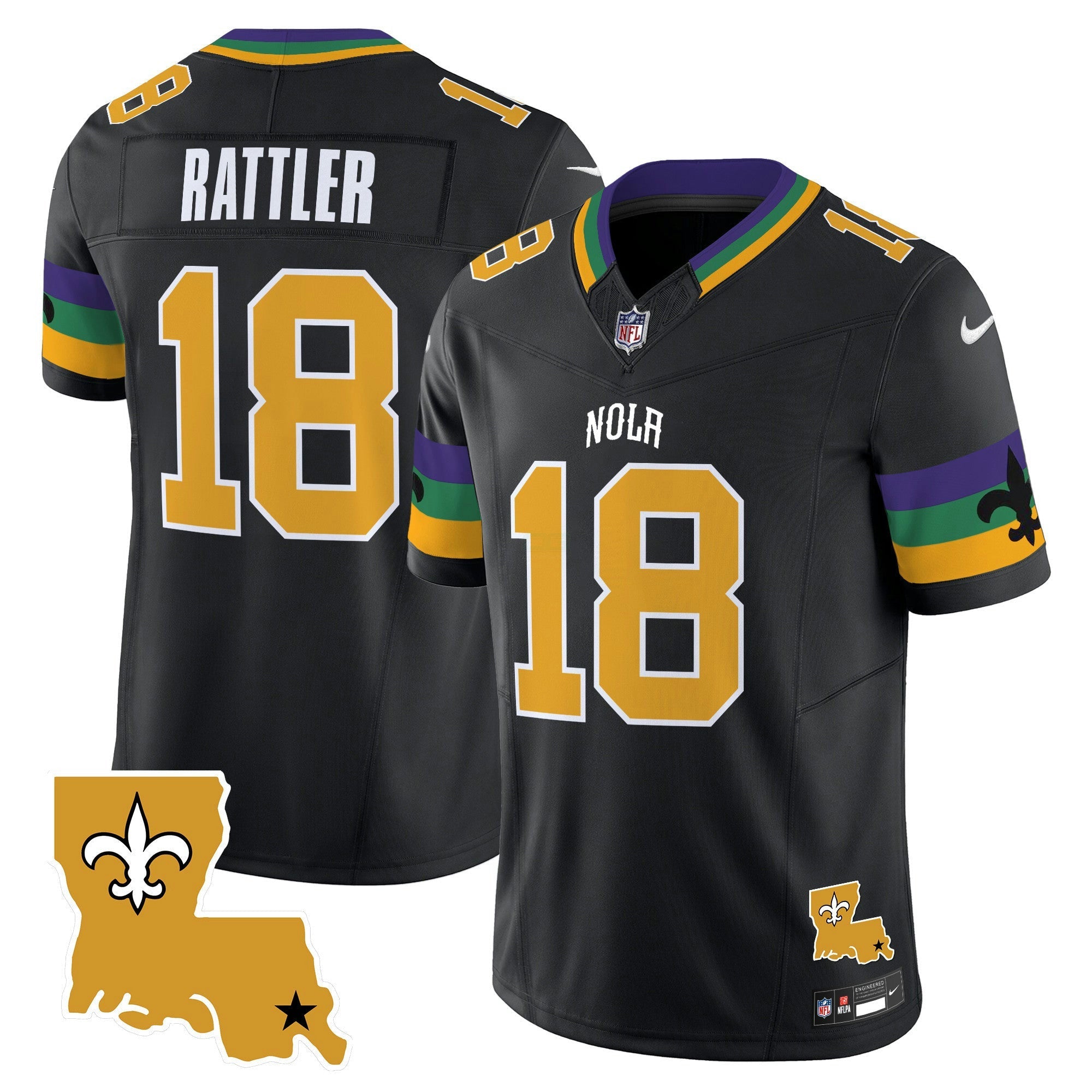 Camisa NFL Men’s 2025 New Orleans City Vapor Limited Jersey