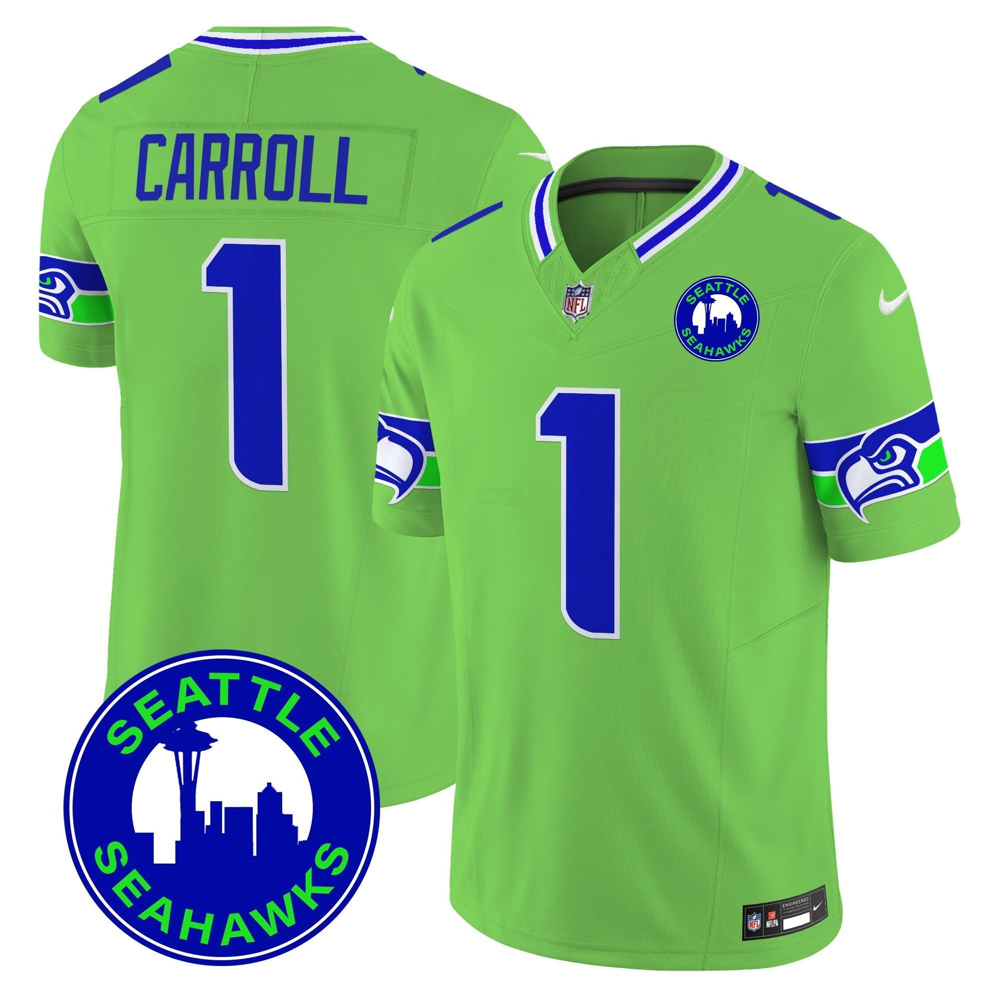 Camisa NFL Men’s 2025 Seattle City Patch Vapor Limited Jersey