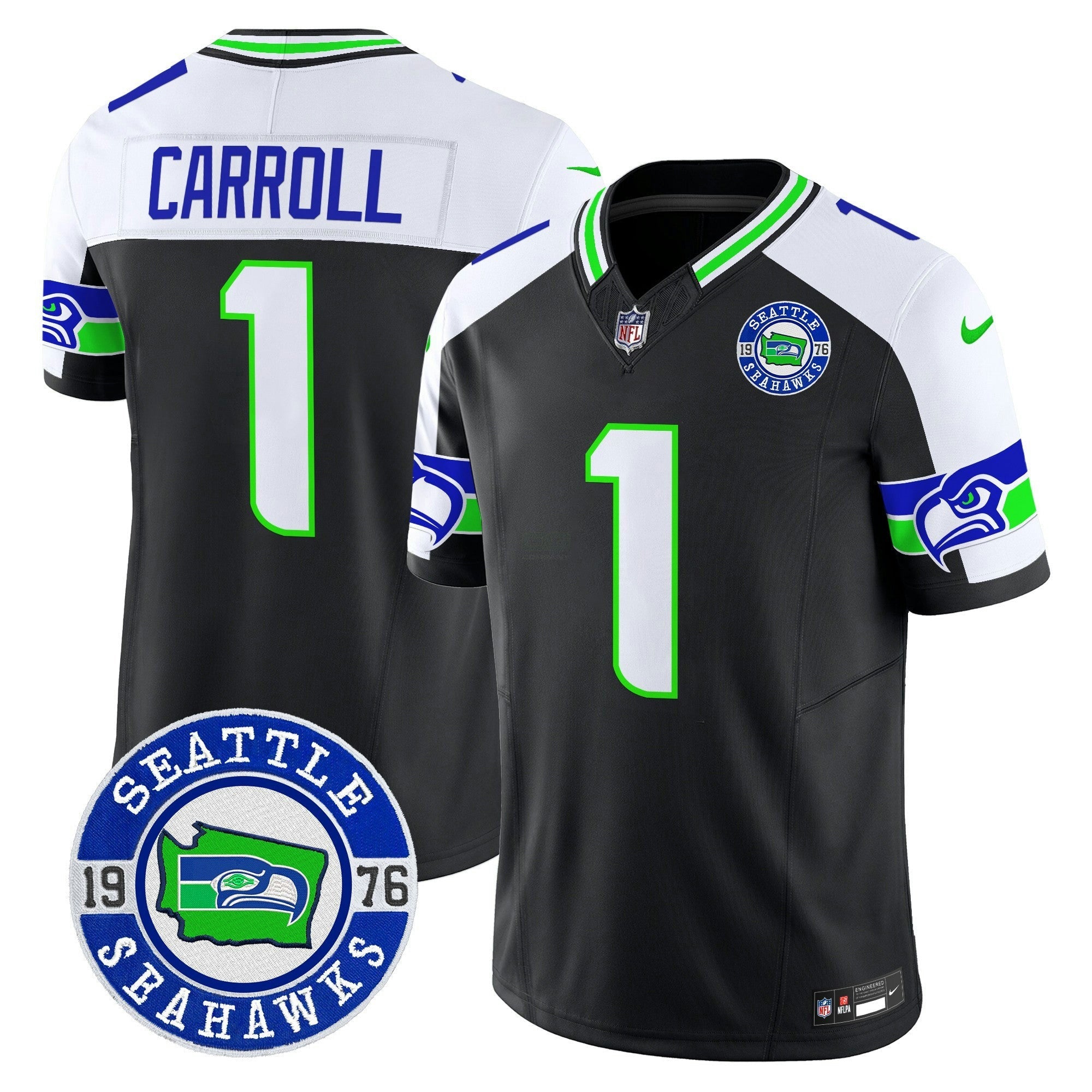 Camisa NFL Men’s 2025 Seattle Est. 1976 Patch Vapor Limited Jersey