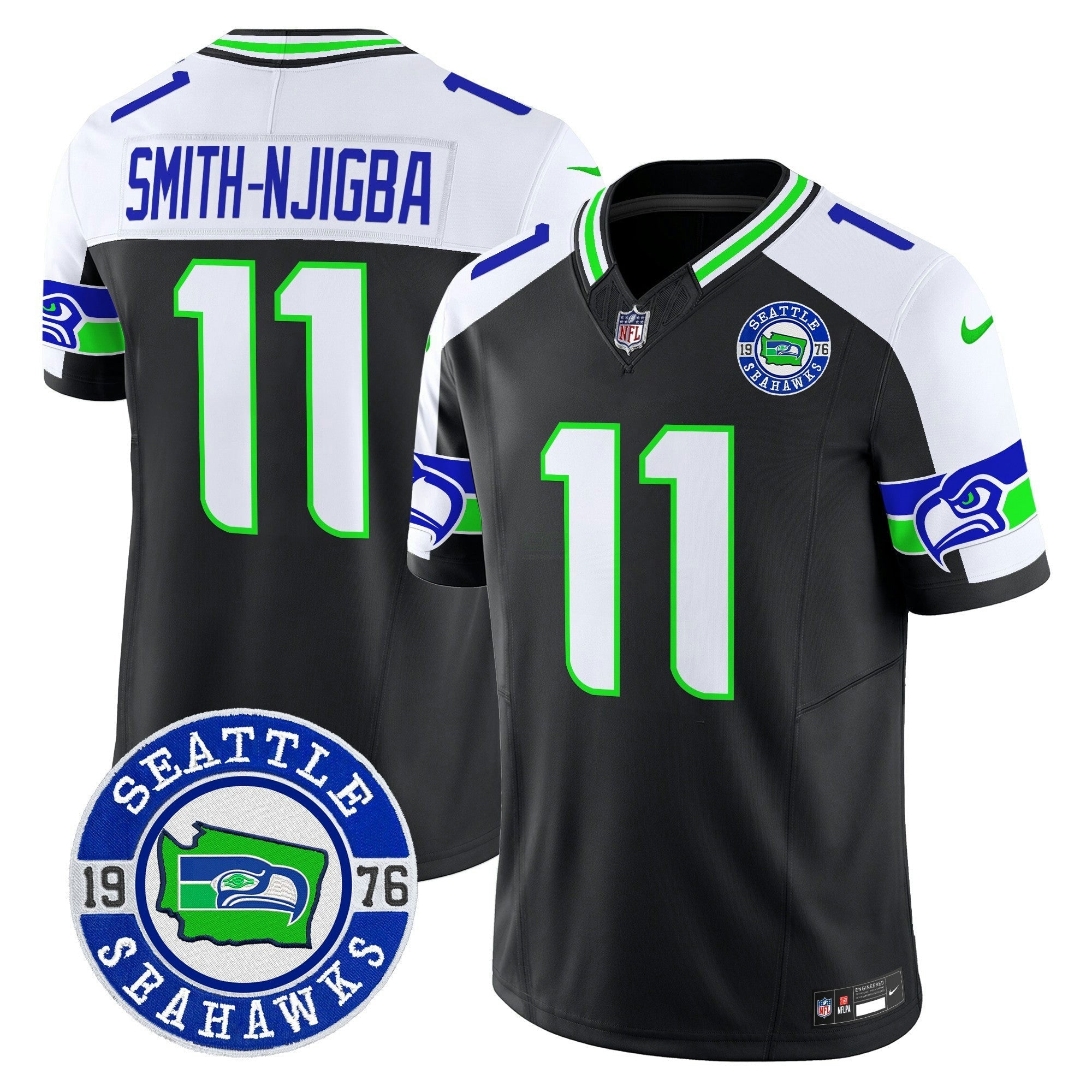 Camisa NFL Men’s 2025 Seattle Est. 1976 Patch Vapor Limited Jersey