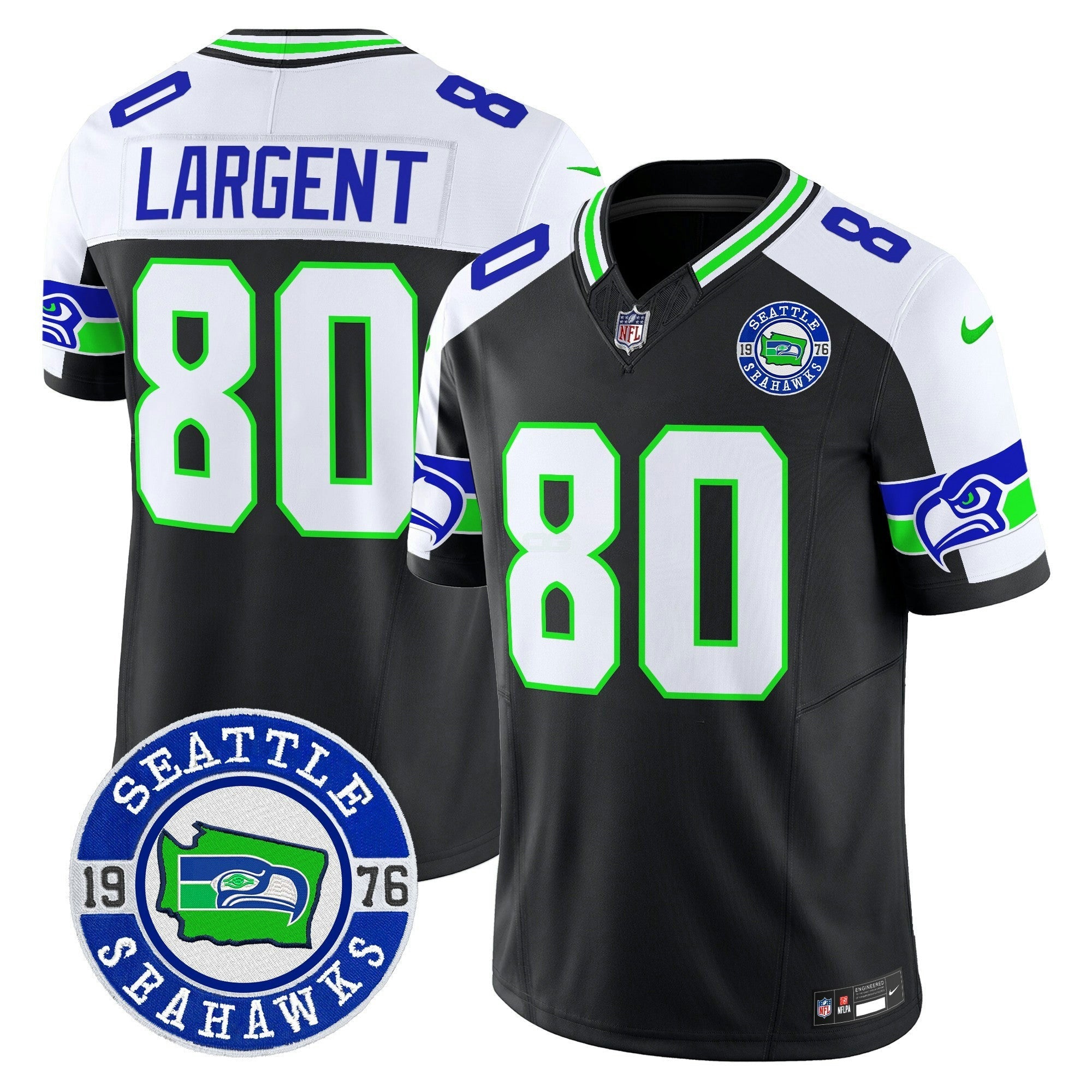 Camisa NFL Men’s 2025 Seattle Est. 1976 Patch Vapor Limited Jersey