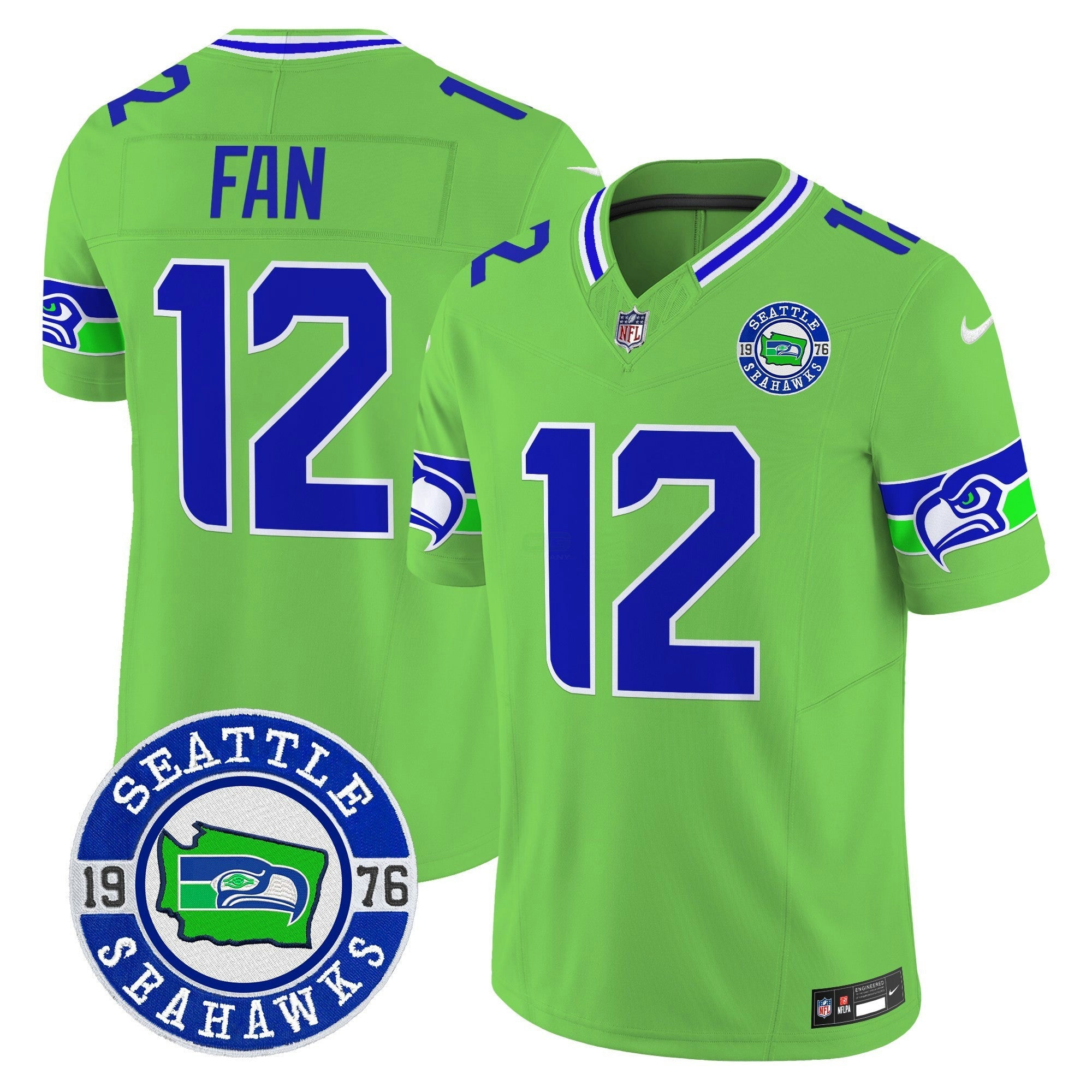 Camisa NFL Men’s 2025 Seattle Est. 1976 Patch Vapor Limited Jersey