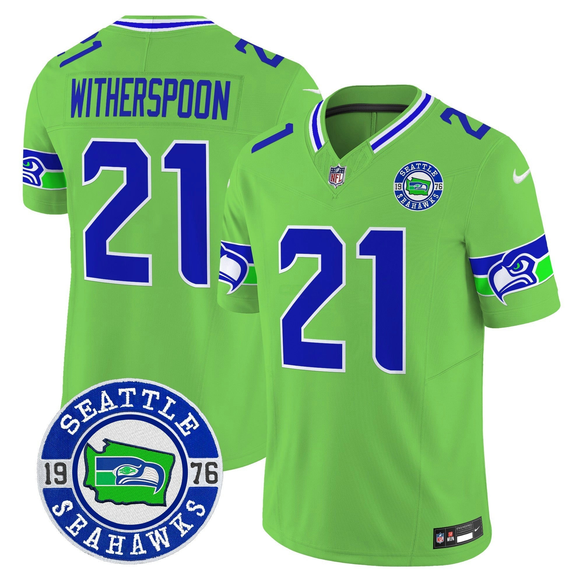 Camisa NFL Men’s 2025 Seattle Est. 1976 Patch Vapor Limited Jersey