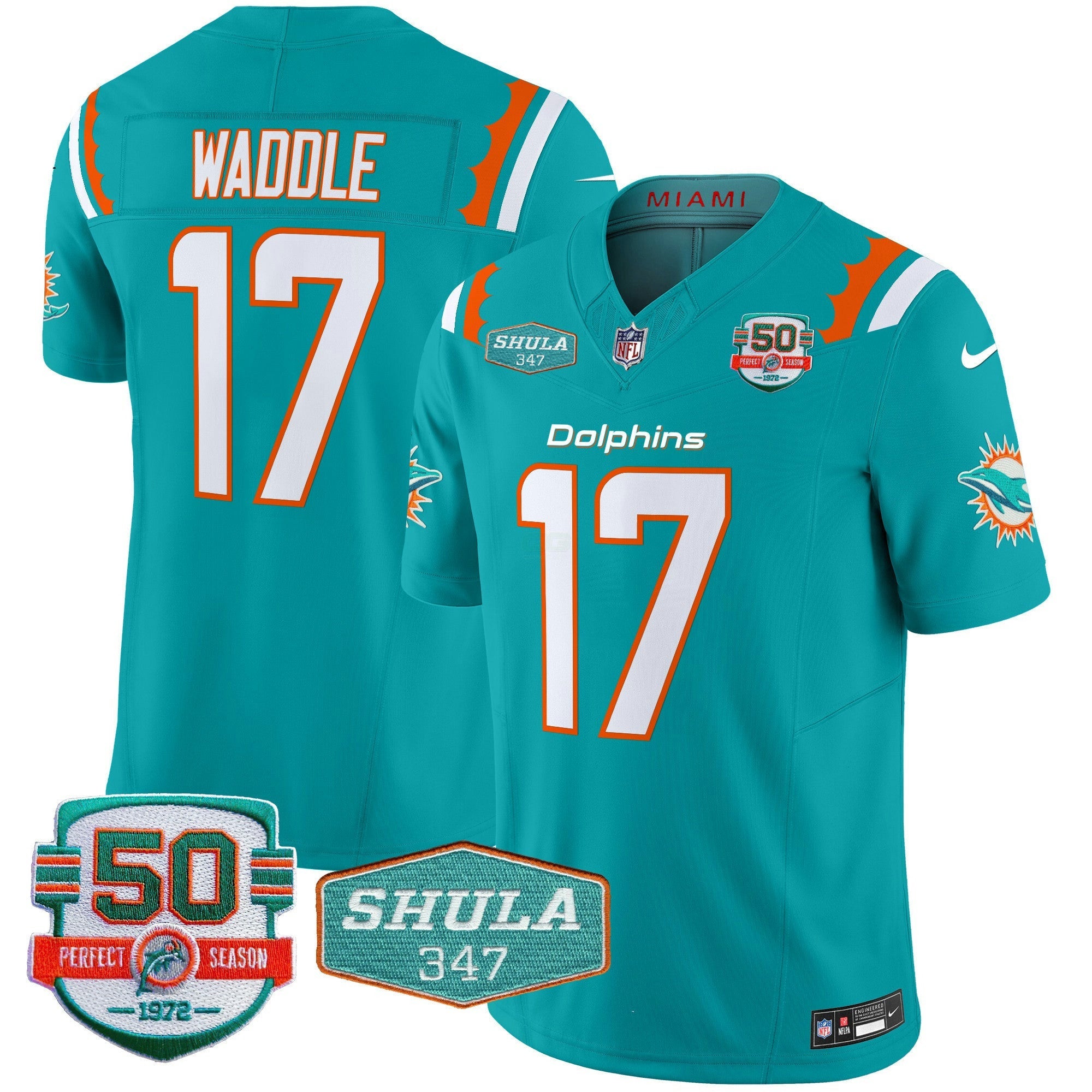 Camisa NFL Men’s 50th & Don Shula 347 Memorial Patch Vapor Limited Jersey