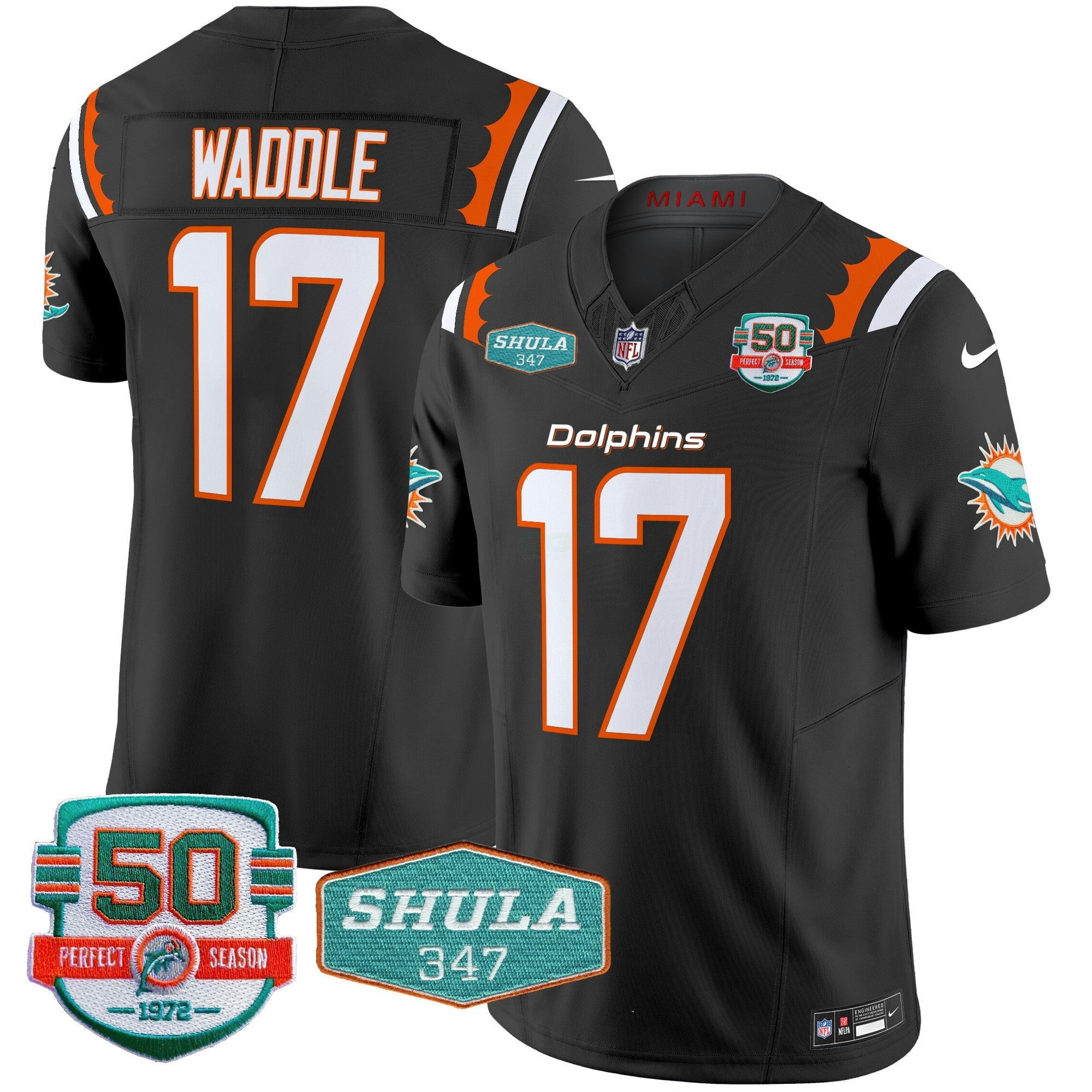 Camisa NFL Men’s 50th & Don Shula 347 Memorial Patch Vapor Limited Jersey