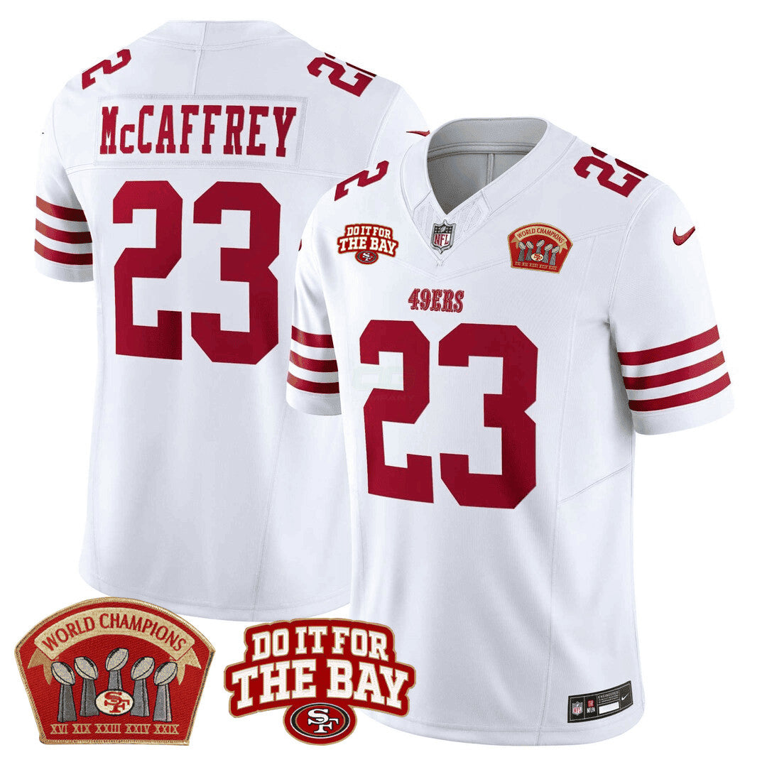 Camisa NFL Men’s 5x World Champions & “Do It For The Bay” Patch Limited Jersey