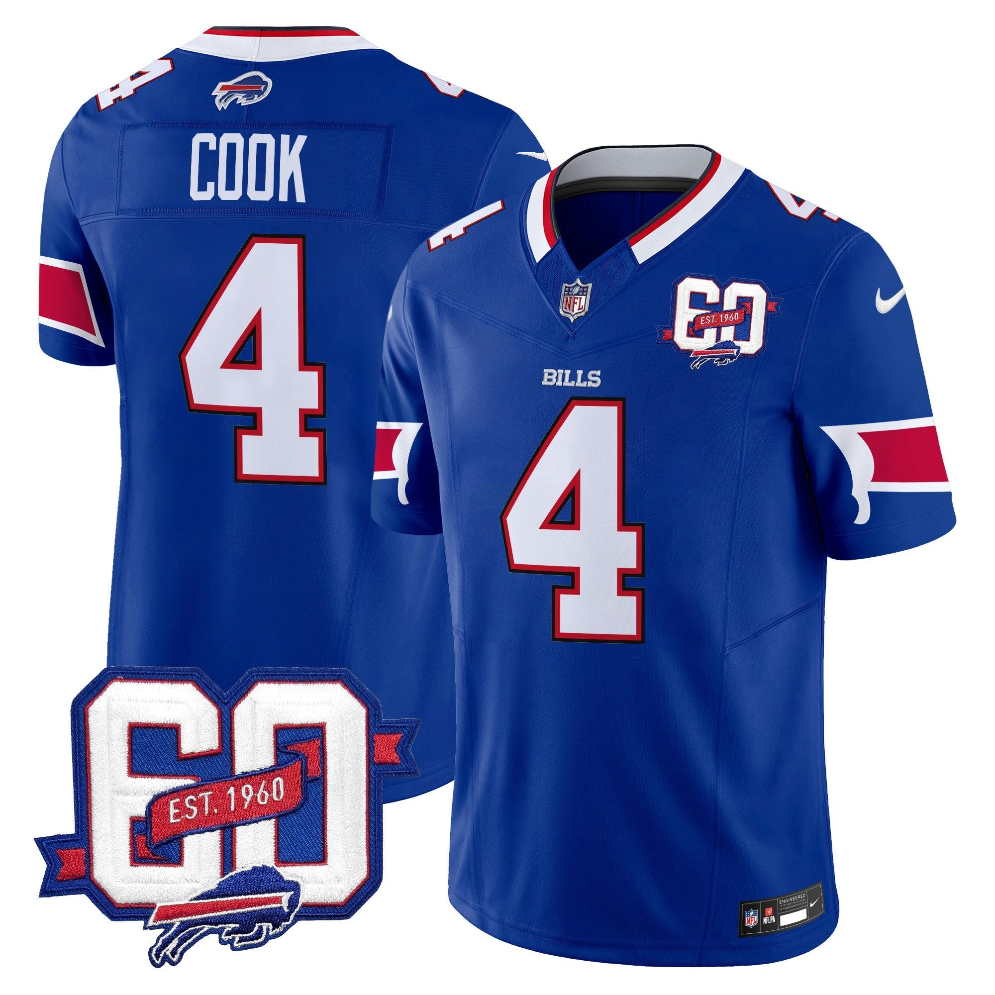 Camisa NFL Men’s 60th Anniversary Patch Vapor Limited Jersey