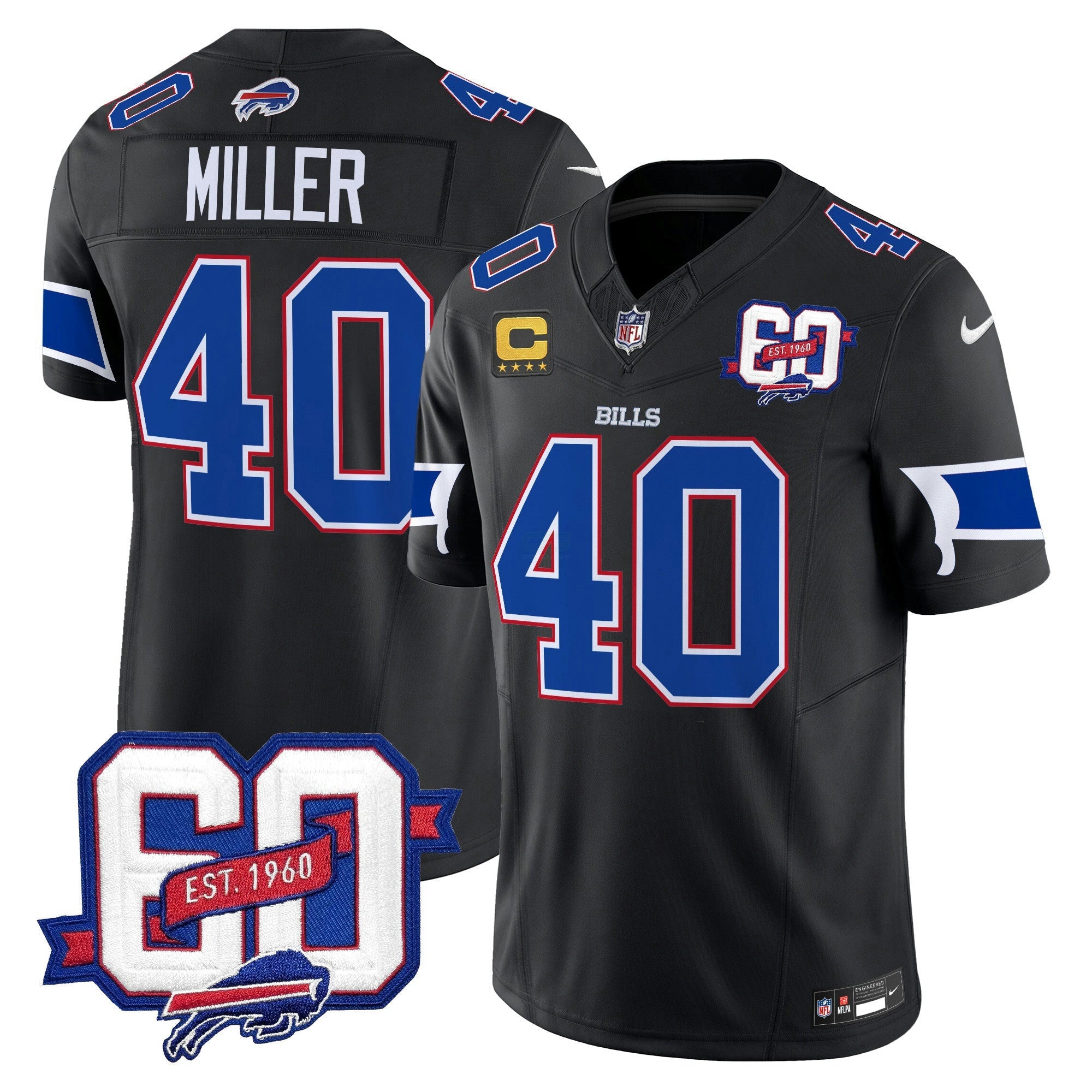 Camisa NFL Men’s 60th Anniversary Patch Vapor Limited Jersey