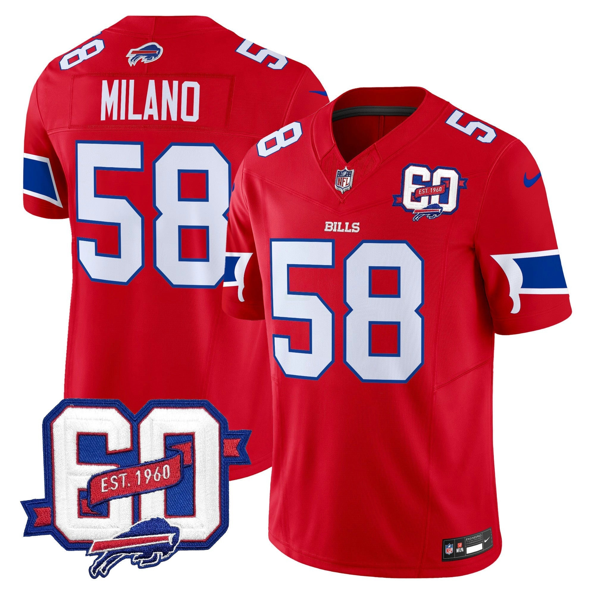Camisa NFL Men’s 60th Anniversary Patch Vapor Limited Jersey