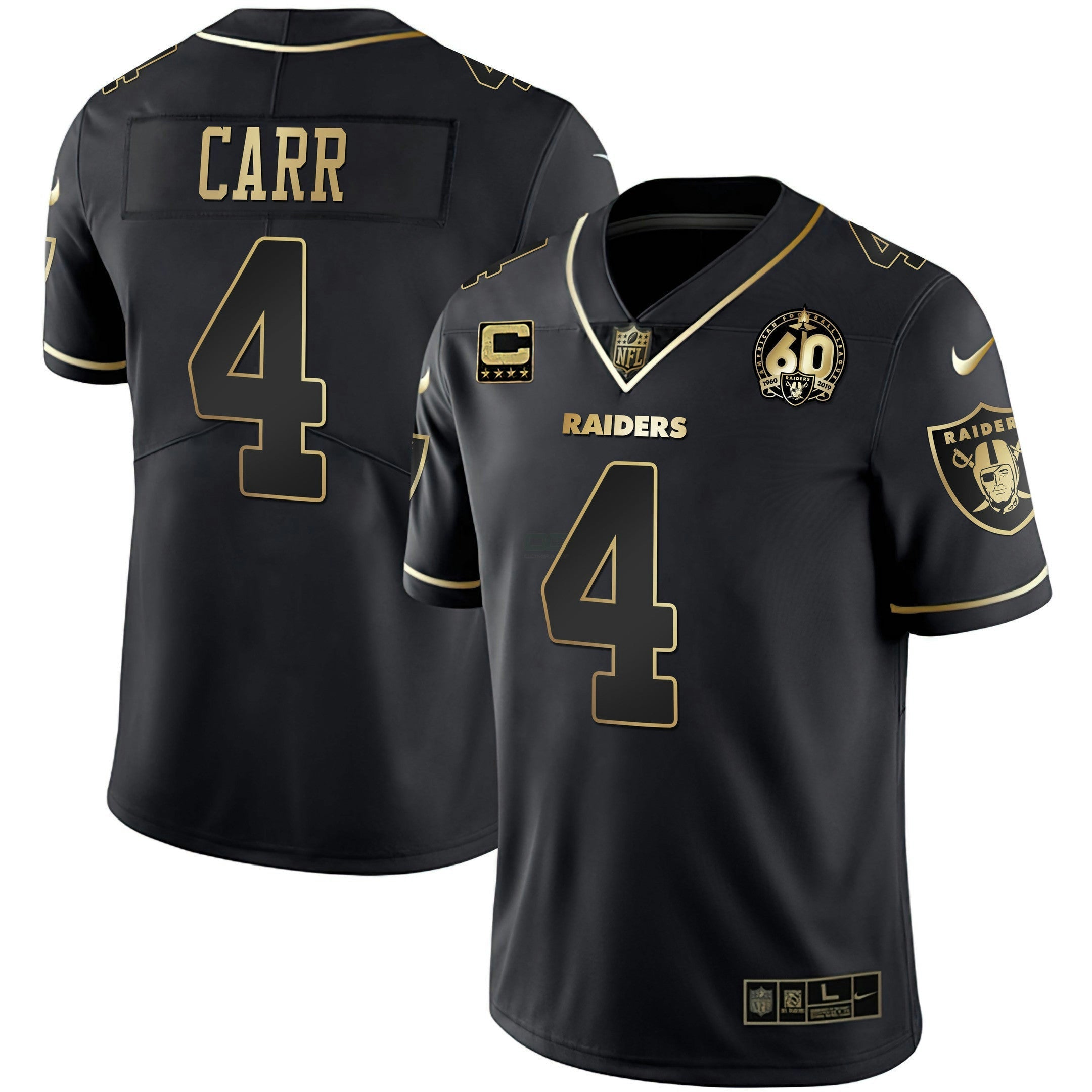 Camisa NFL Men’s 60th Season Patch Dourada & Split