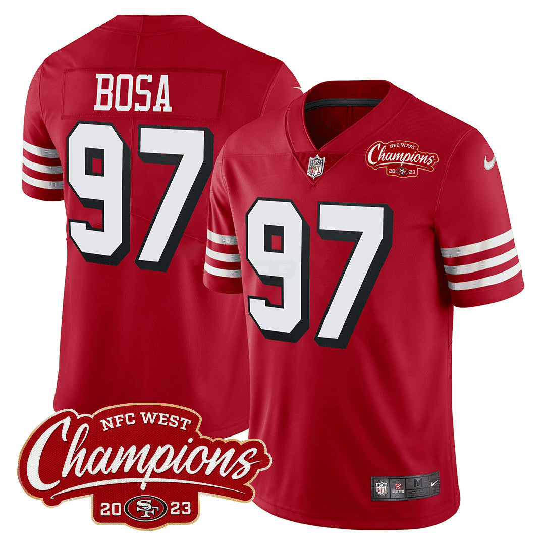 Camisa NFL Men’s 94 Throwback NFC West Champions Patch Jersey