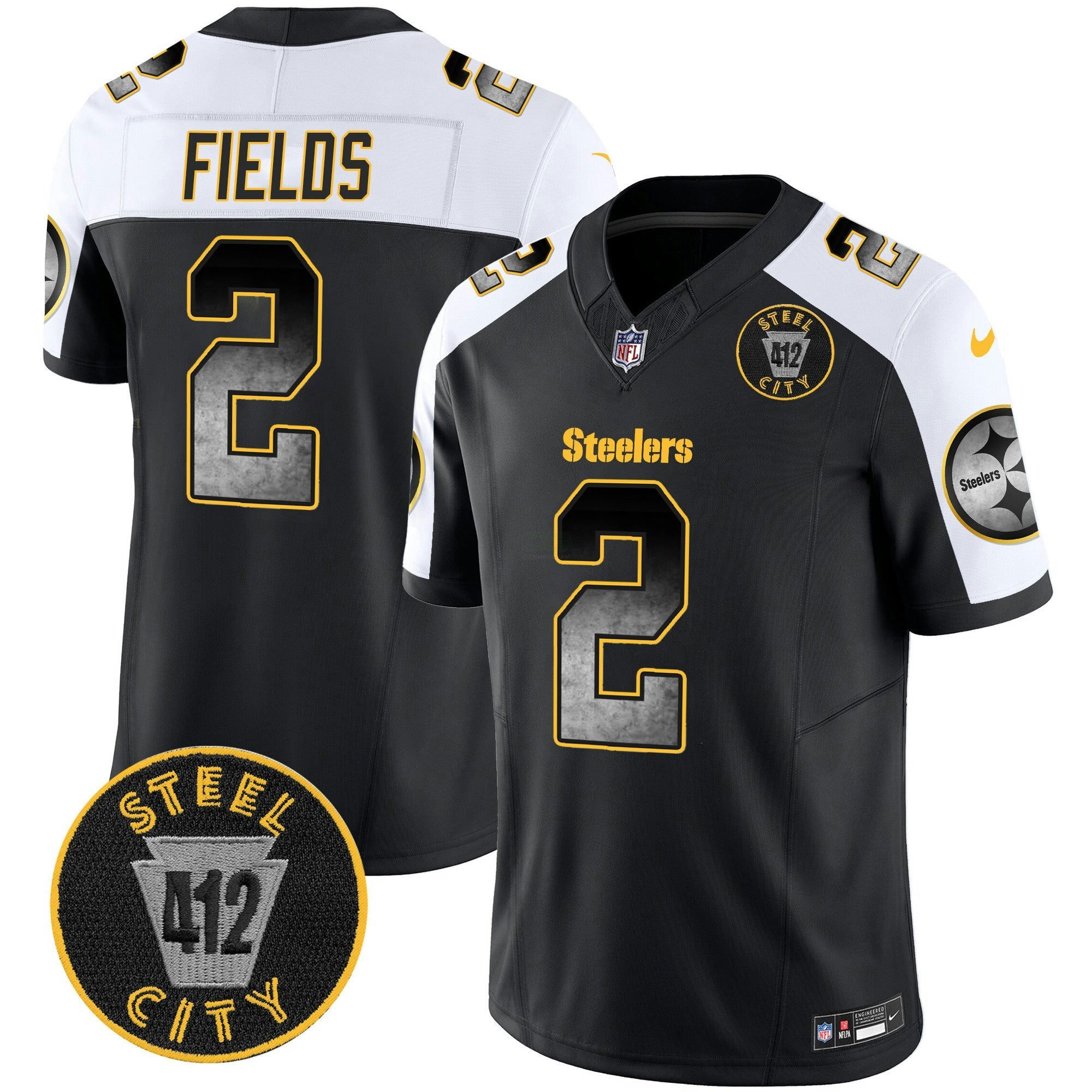 Camisa NFL Men’s Arch Smoke 412 Patch Vapor Limited Jersey