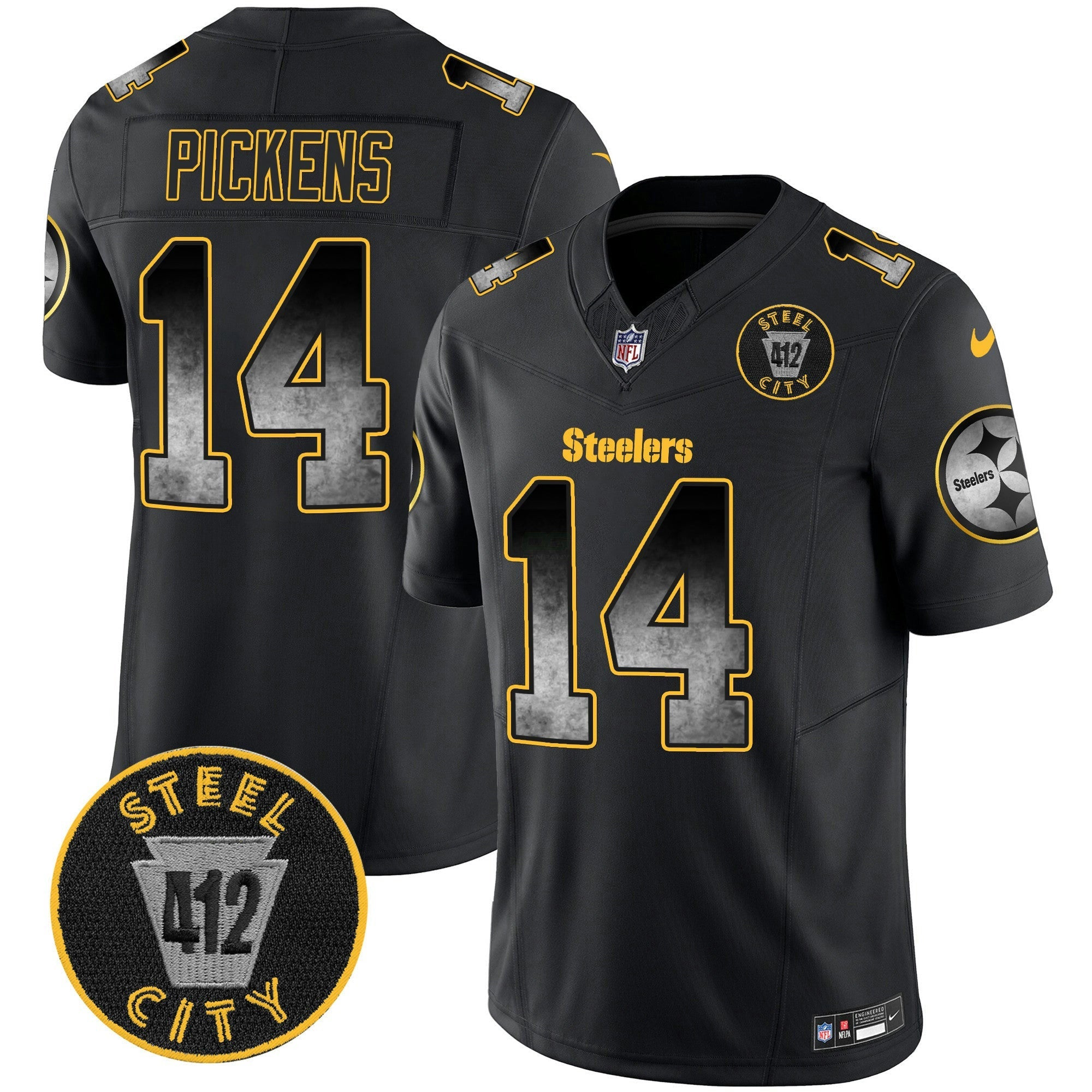 Camisa NFL Men’s Arch Smoke 412 Patch Vapor Limited Jersey
