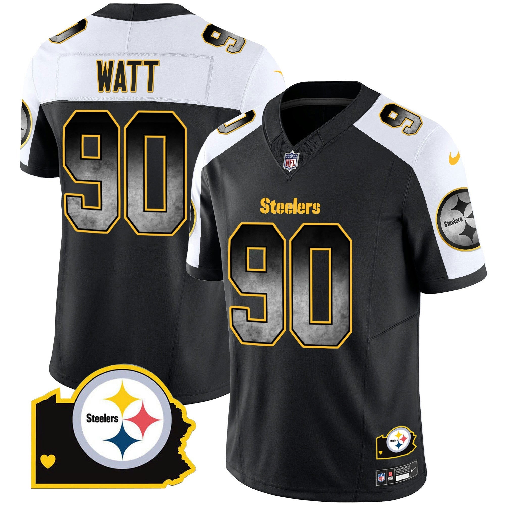 Camisa NFL Men’s Arch Smoke Home Patch Vapor Jersey