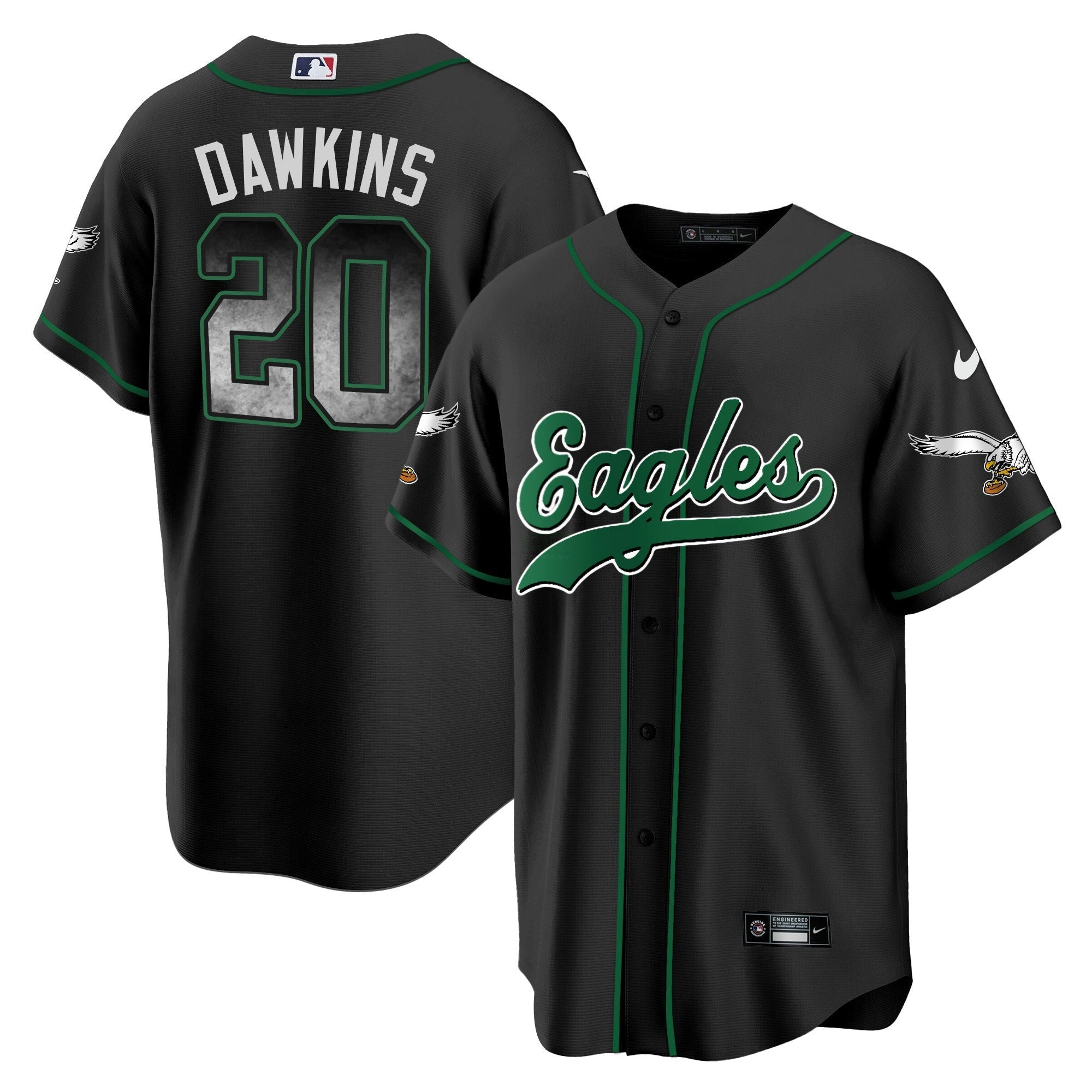 Camisa NFL Men’s Arch Smoke Kelly Green Jersey