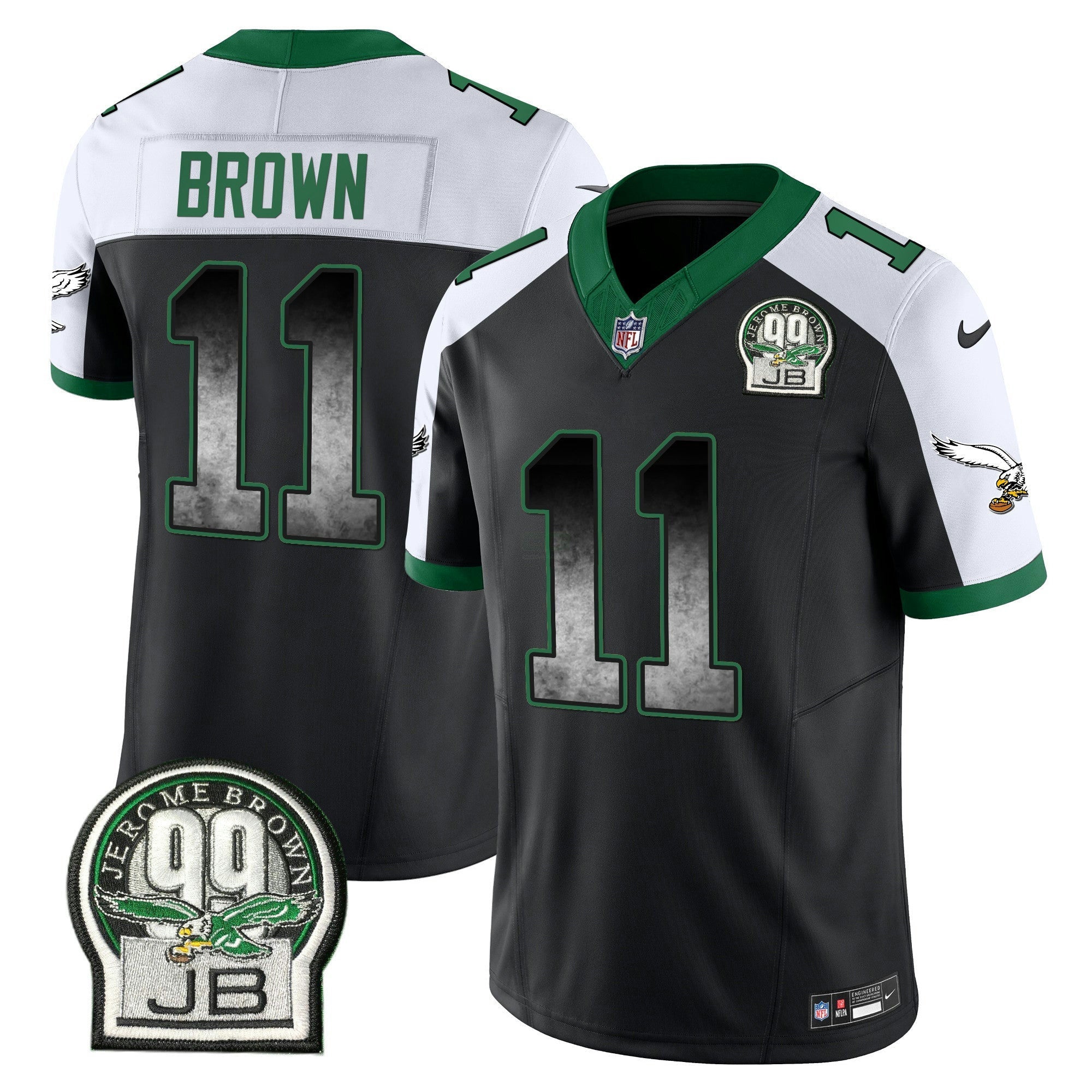 Camisa NFL Men’s Arch Smoke Kelly Green Vapor Jersey