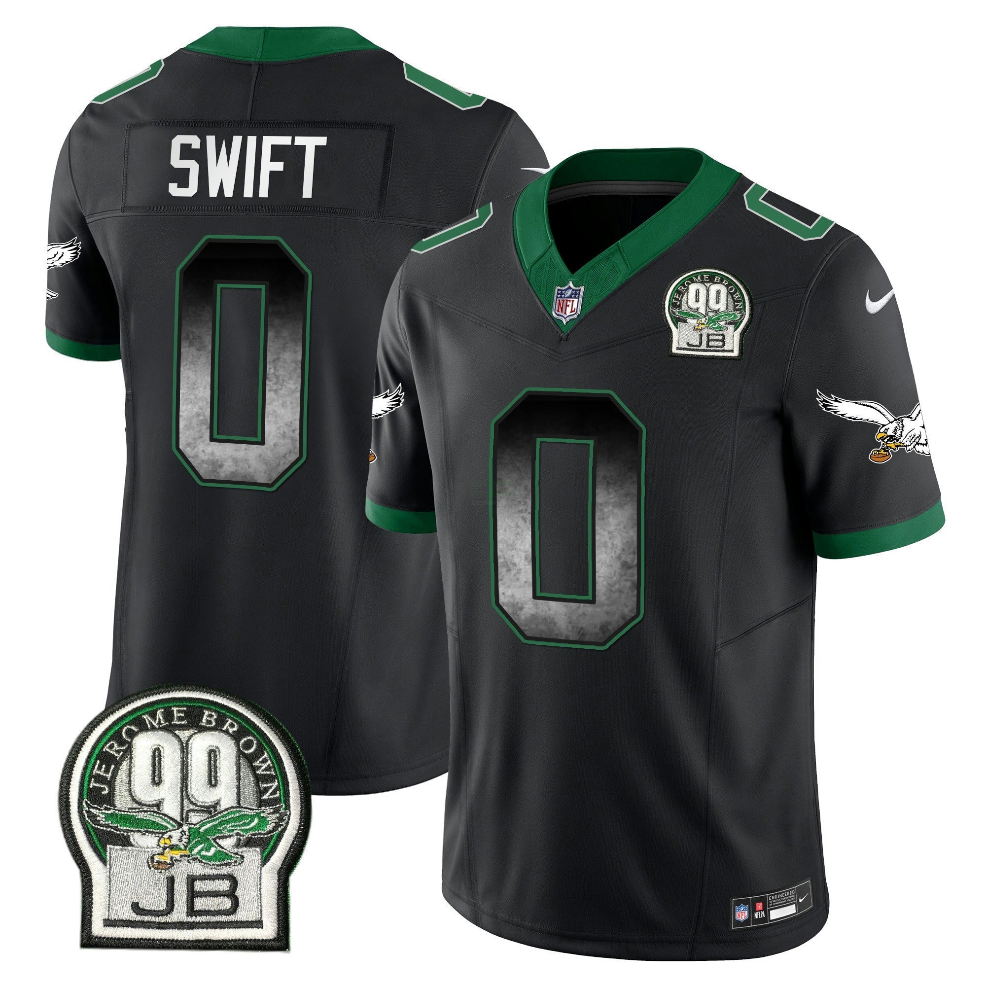 Camisa NFL Men’s Arch Smoke Kelly Green Vapor Jersey