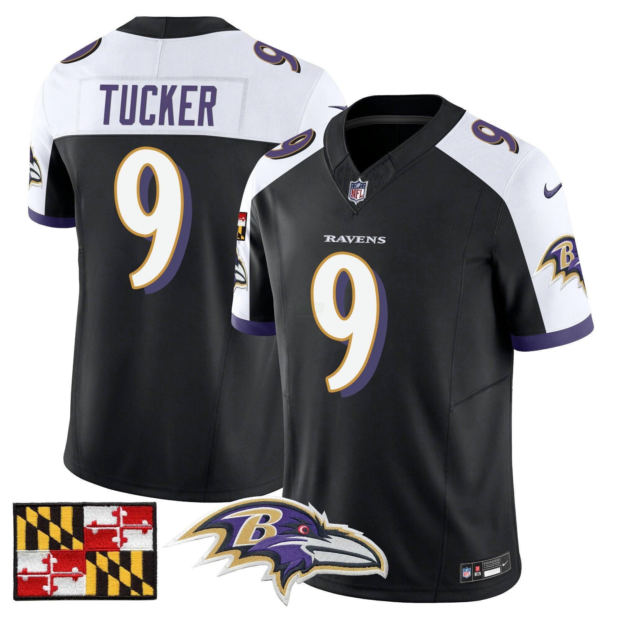Camisa NFL Men’s Baltimore 2024 Maryland Flag Vapor Limited Jersey