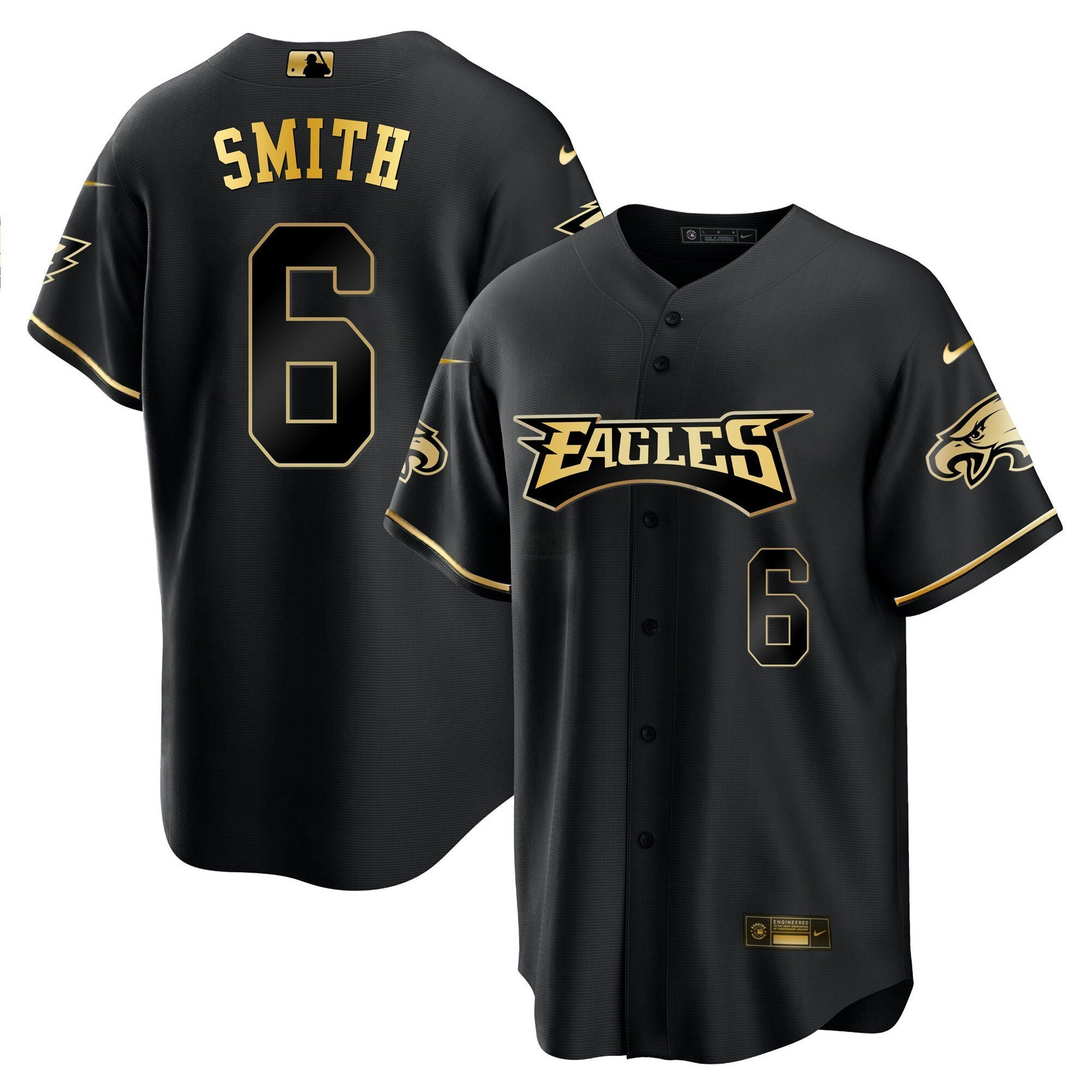 Camisa NFL Men’s Baseball Branca Dourada & Preta Dourada