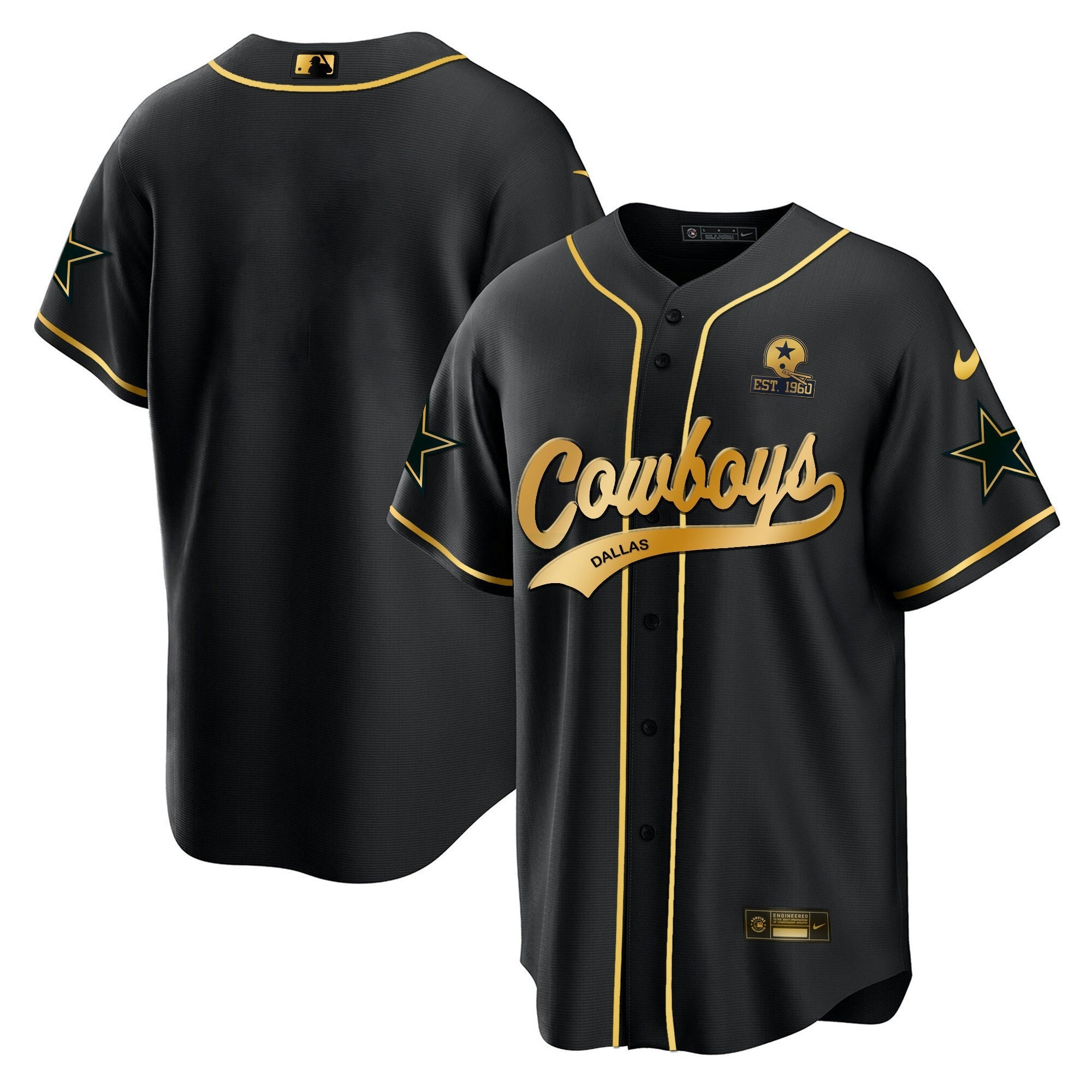 Camisa NFL Men’s Baseball Gold Jersey