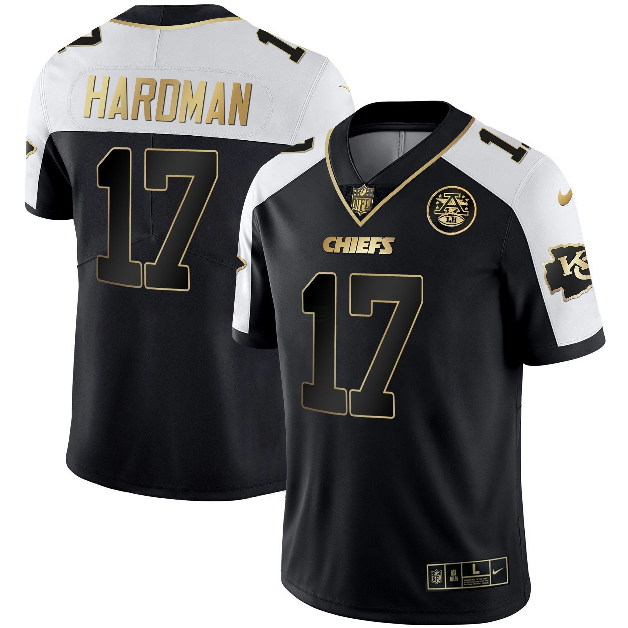 Camisa NFL Men’s Branca Dourada & Preta Dourada
