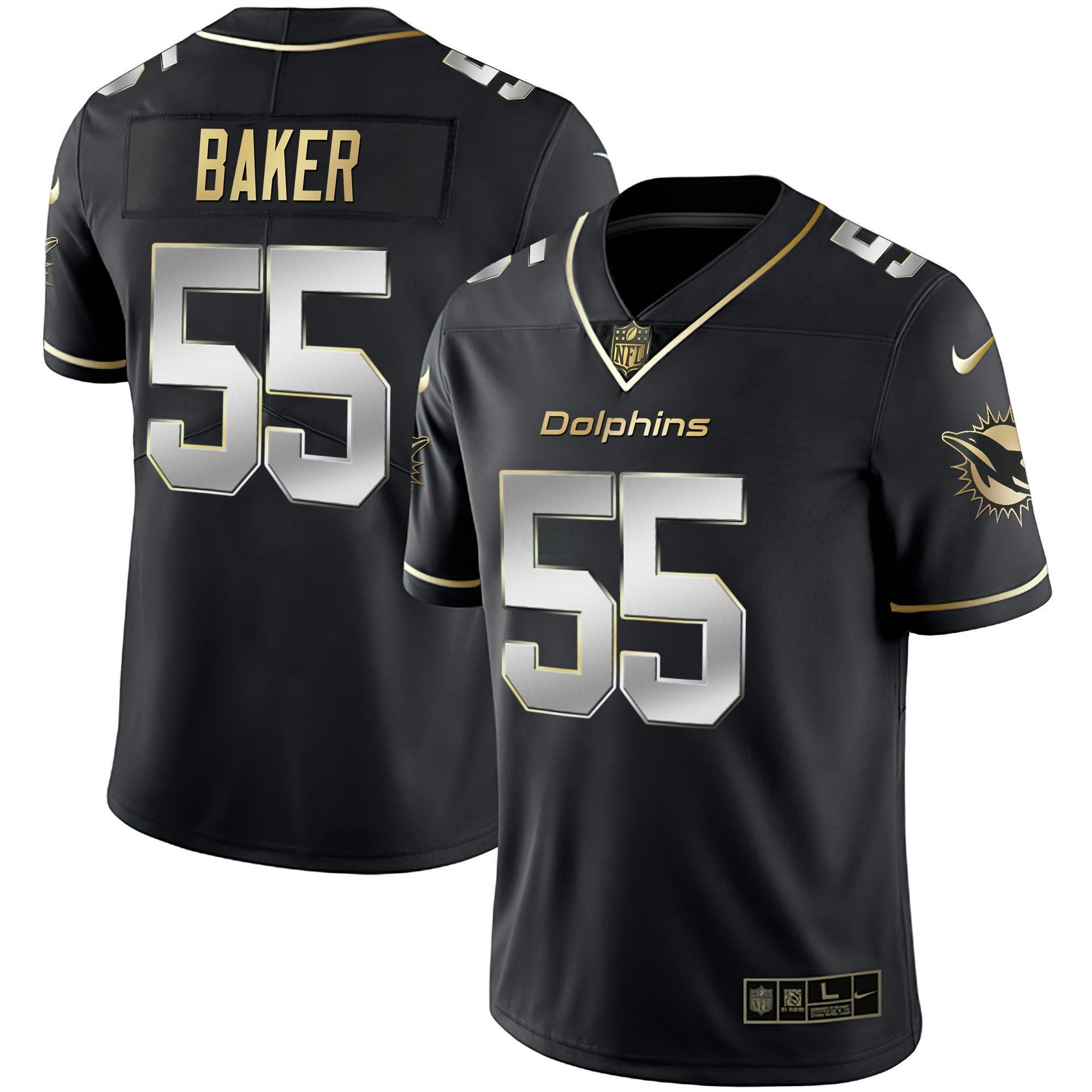 Camisa NFL Men’s Branca Dourada & Preta Dourada Jersey