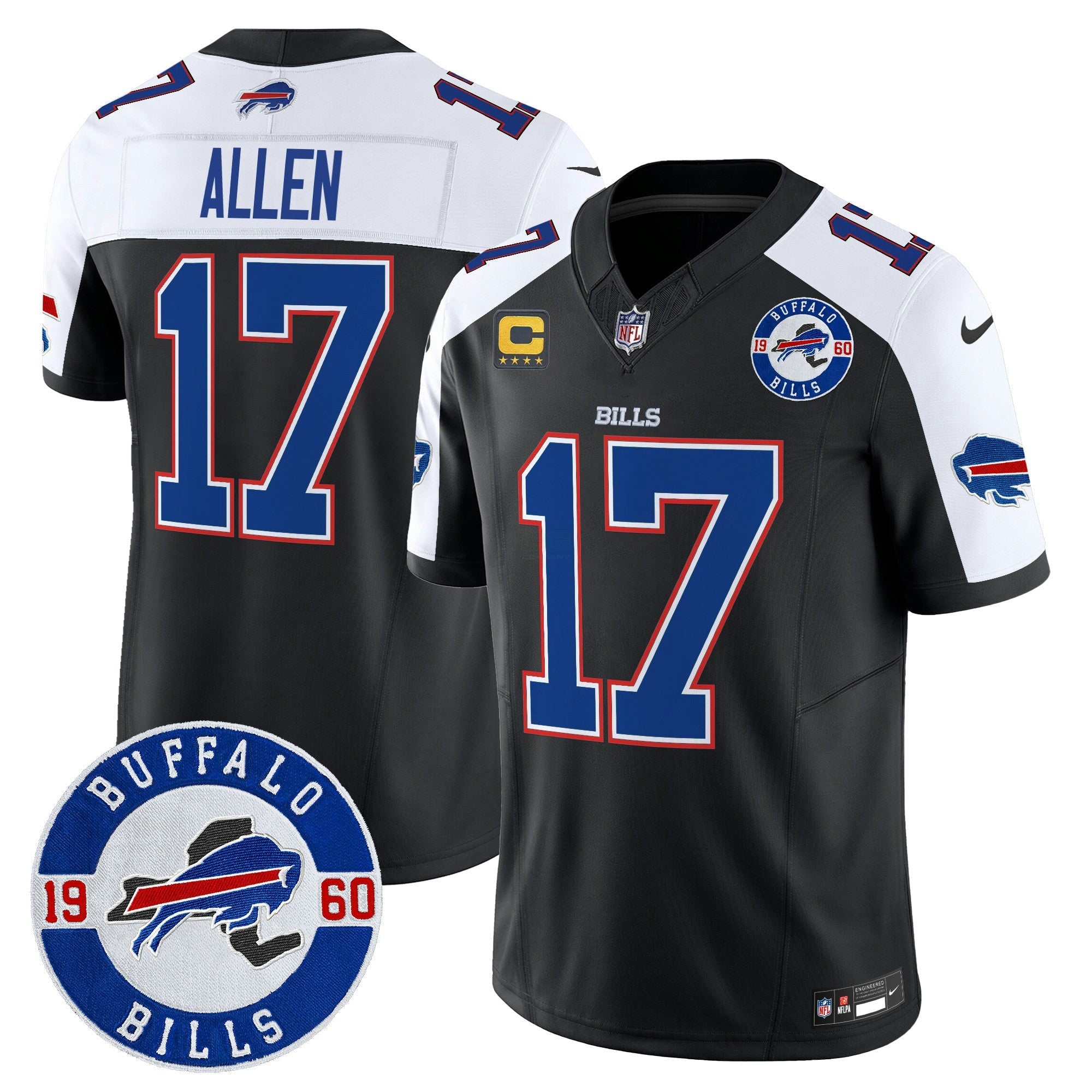 Camisa NFL Men’s Buffalo 2024 Vapor Limited Jersey – Est. 1960 Patch