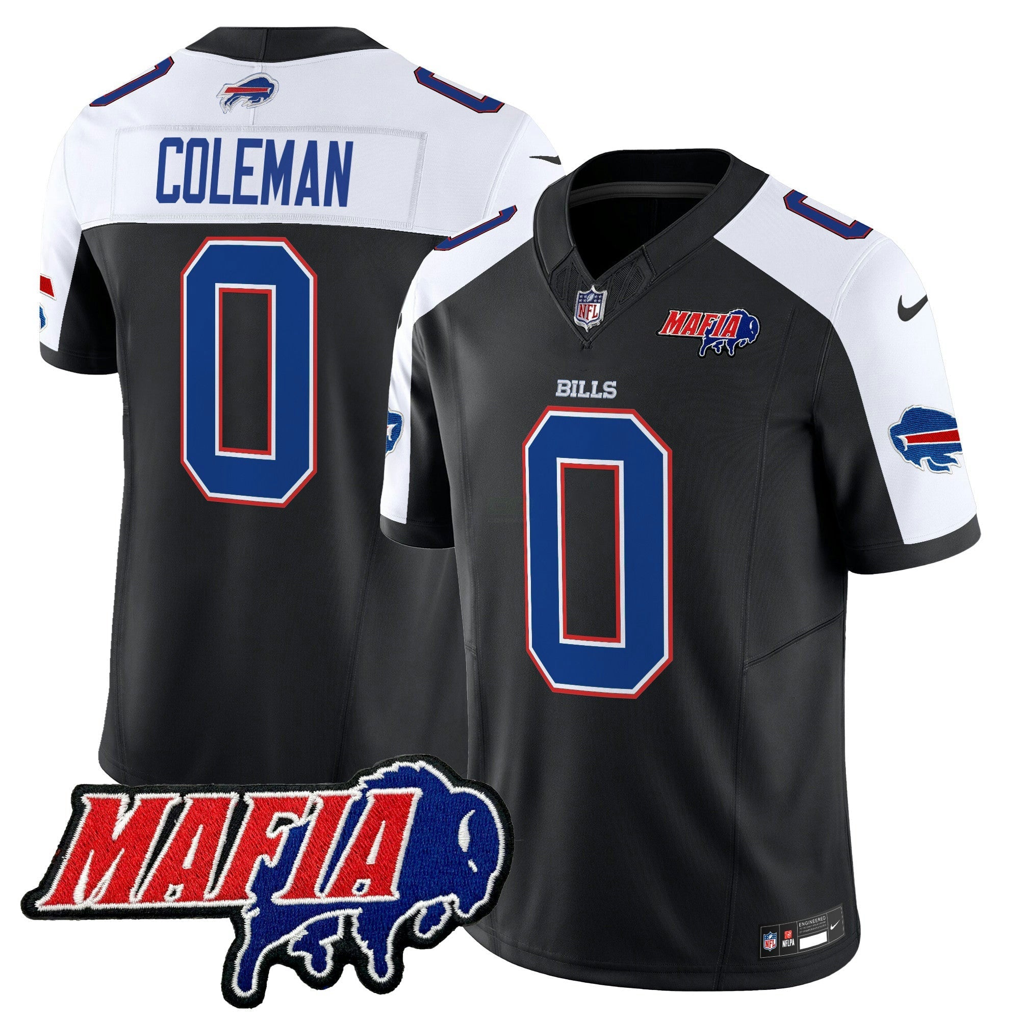 Camisa NFL Men’s Buffalo 2025 Mafia Patch Vapor Limited Jersey