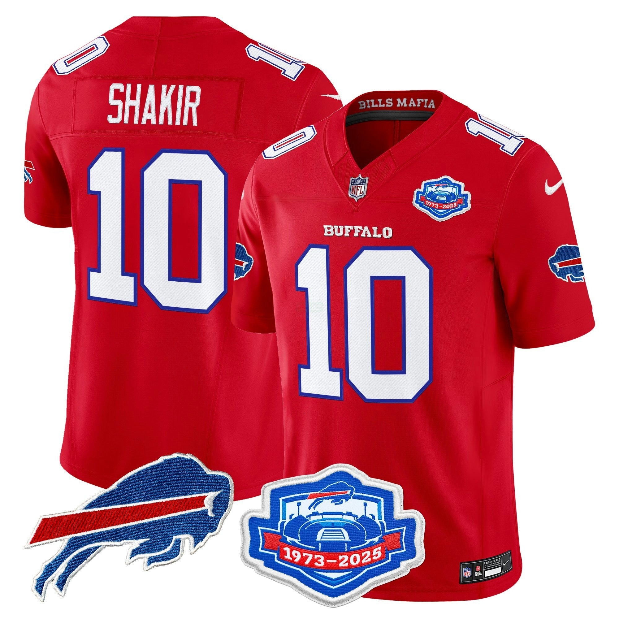 Camisa NFL Men’s Buffalo 2025 “Rivalries” Vapor Limited Jersey – Farewell Season Patch