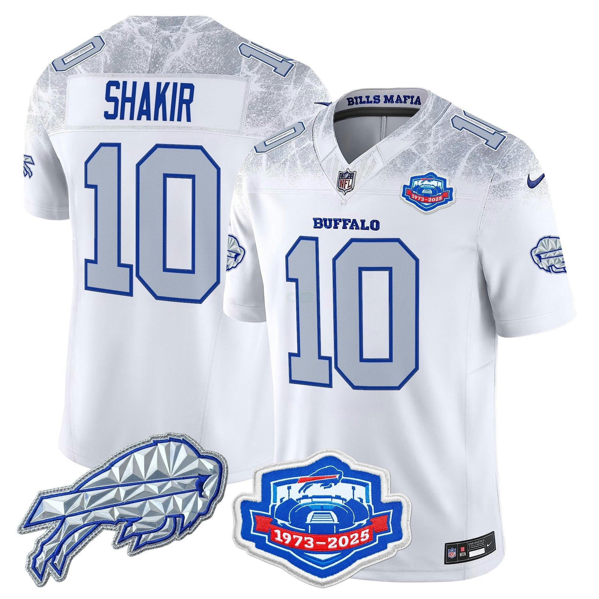 Camisa NFL Men’s Buffalo 2025 “Rivalries” Vapor Limited Jersey – Farewell Season Patch