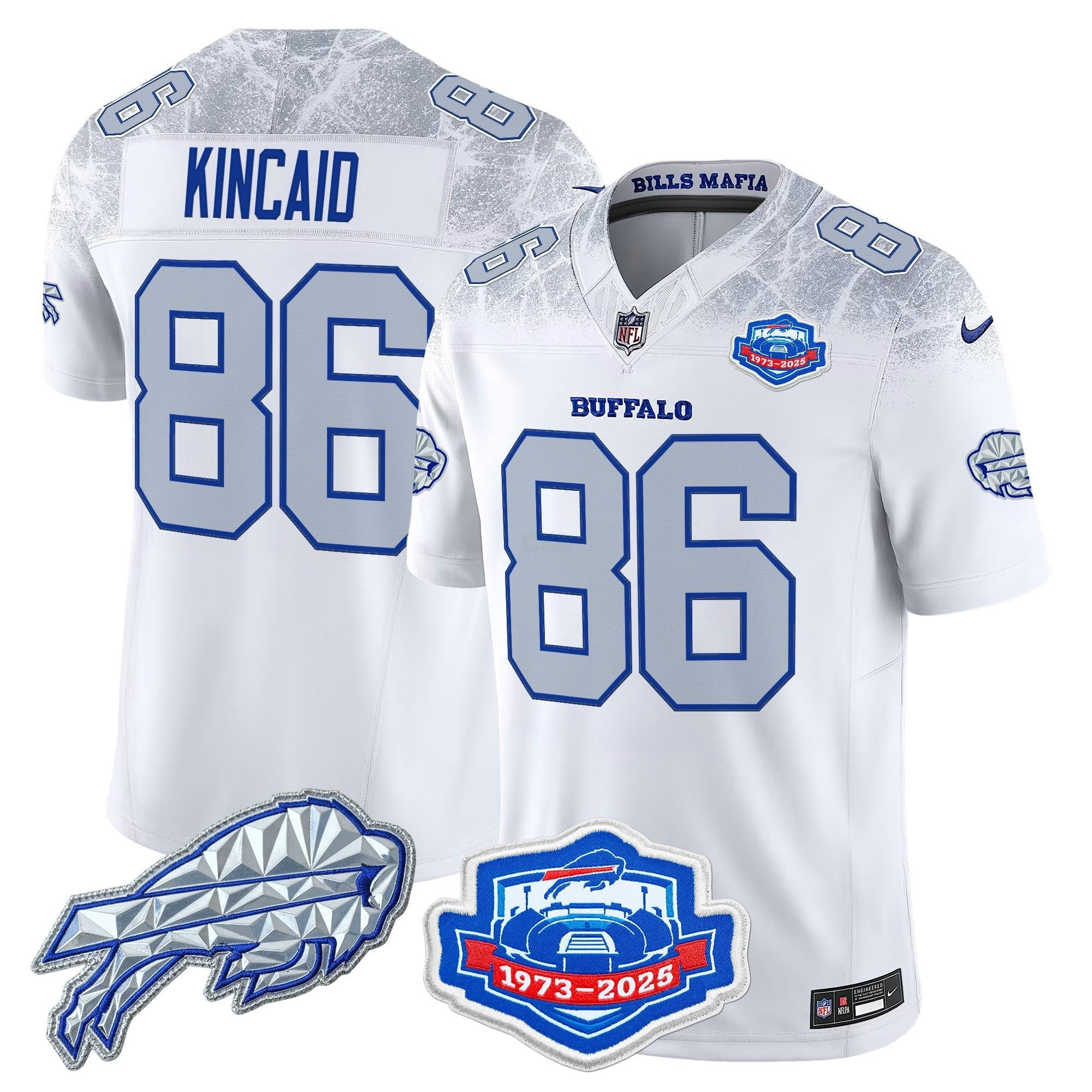 Camisa NFL Men’s Buffalo 2025 “Rivalries” Vapor Limited Jersey – Farewell Season Patch