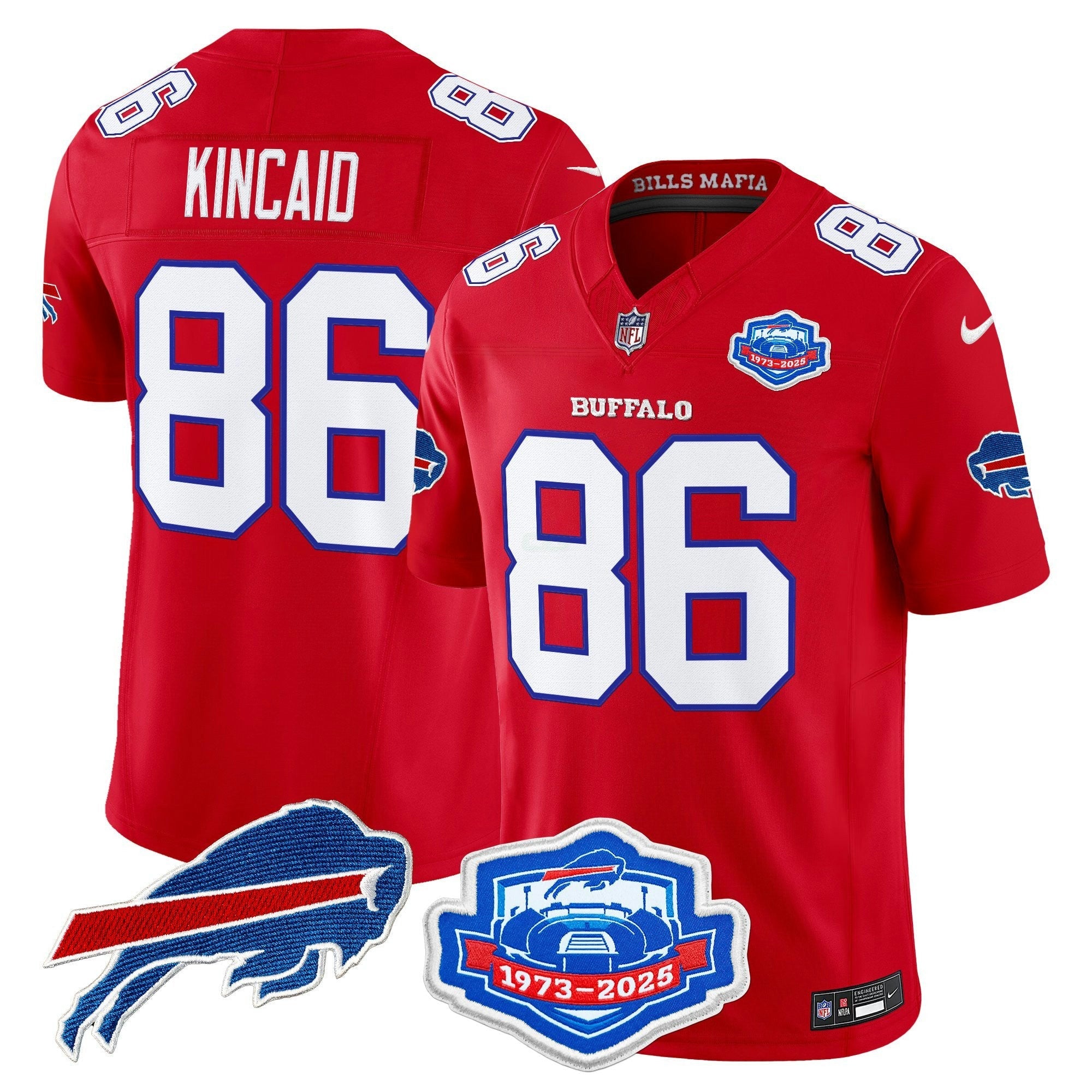 Camisa NFL Men’s Buffalo 2025 “Rivalries” Vapor Limited Jersey – Farewell Season Patch
