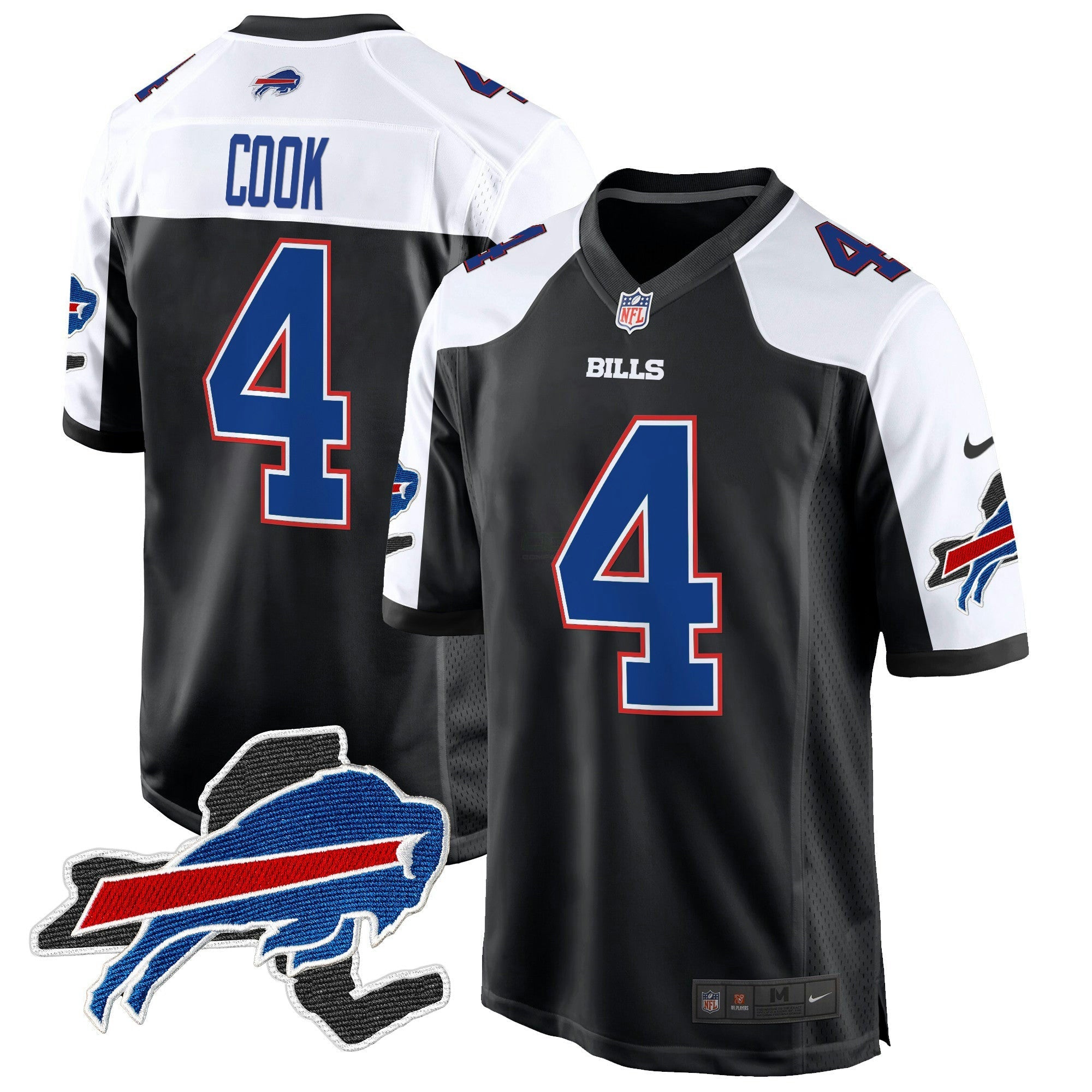 Camisa NFL Men’s Buffalo New York Patch Game Jersey