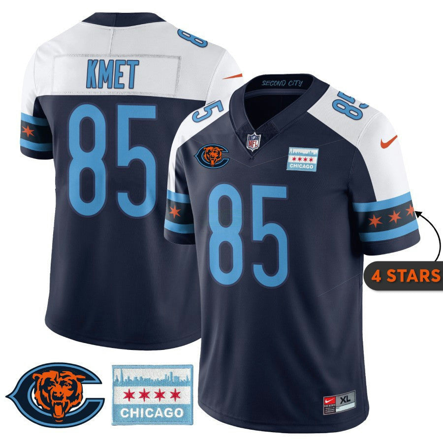 Camisa NFL Men’s Chicago City Edition Jersey – Chicago Flag