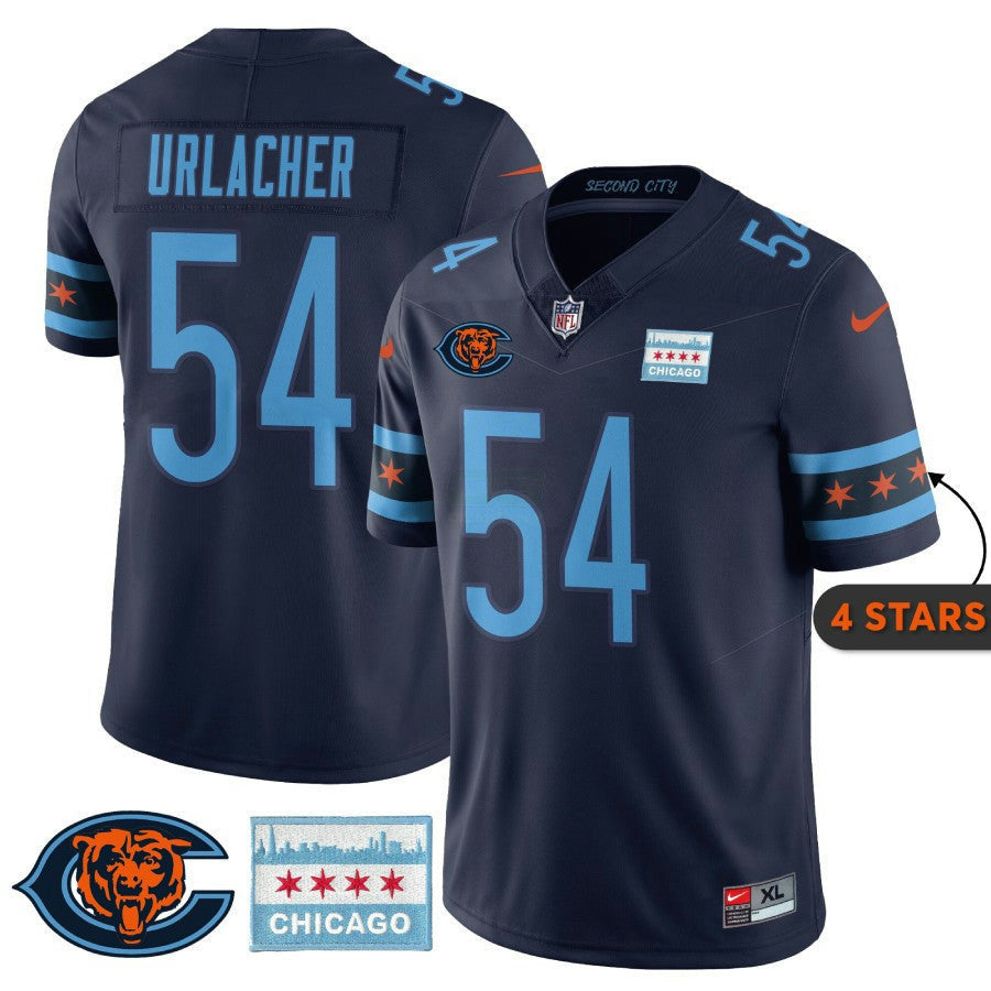 Camisa NFL Men’s Chicago City Edition Jersey – Chicago Flag