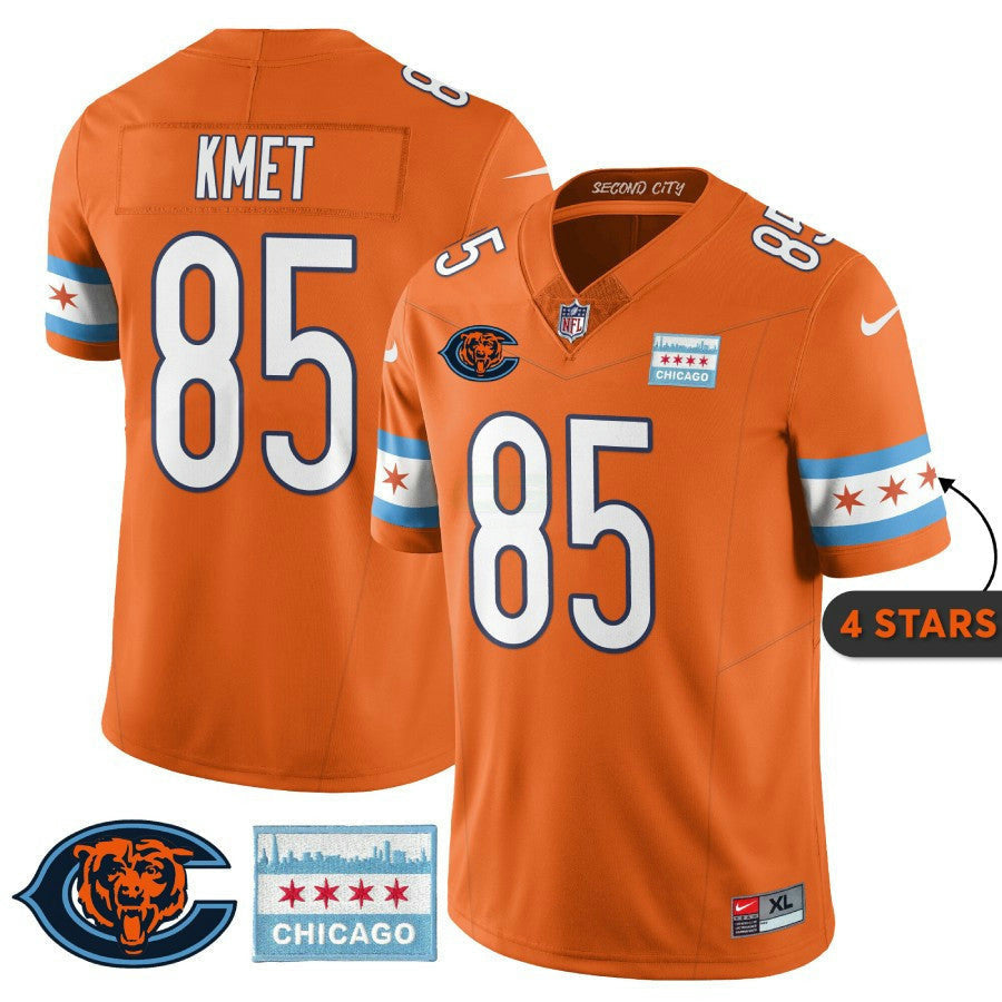 Camisa NFL Men’s Chicago City Edition Jersey – Chicago Flag