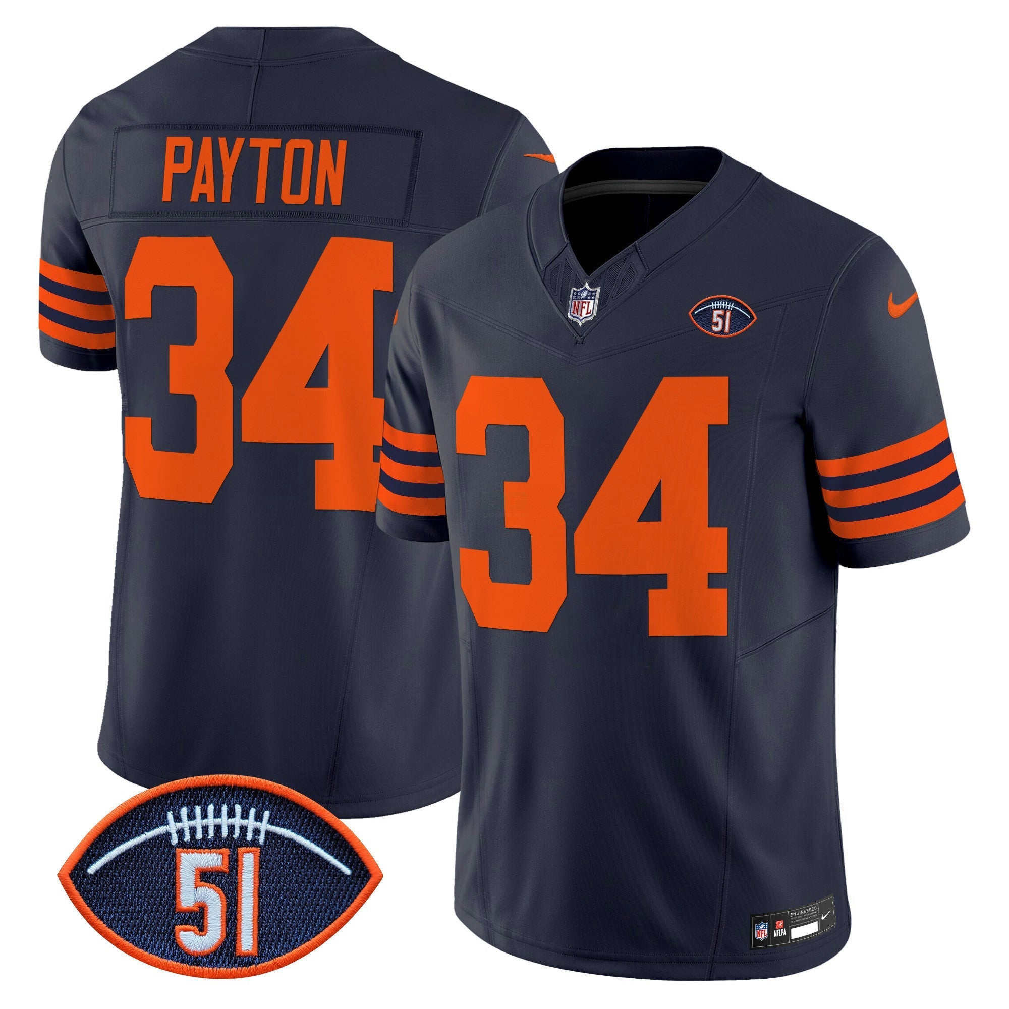 Camisa NFL Men’s Chicago Dick Butkus Patch Throwback Vapor Limited Jersey