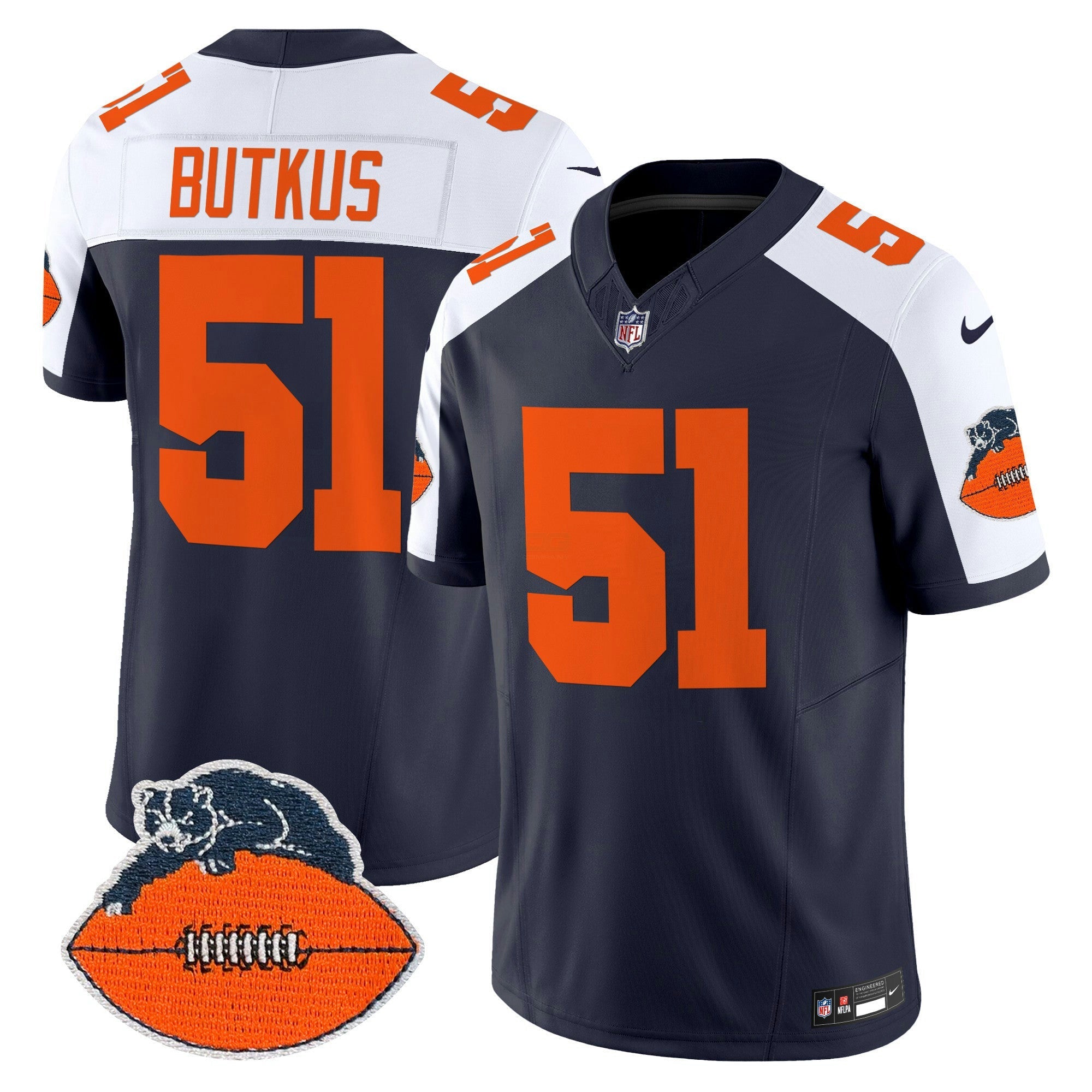 Camisa NFL Men’s Chicago Throwback Vapor Limited Jersey