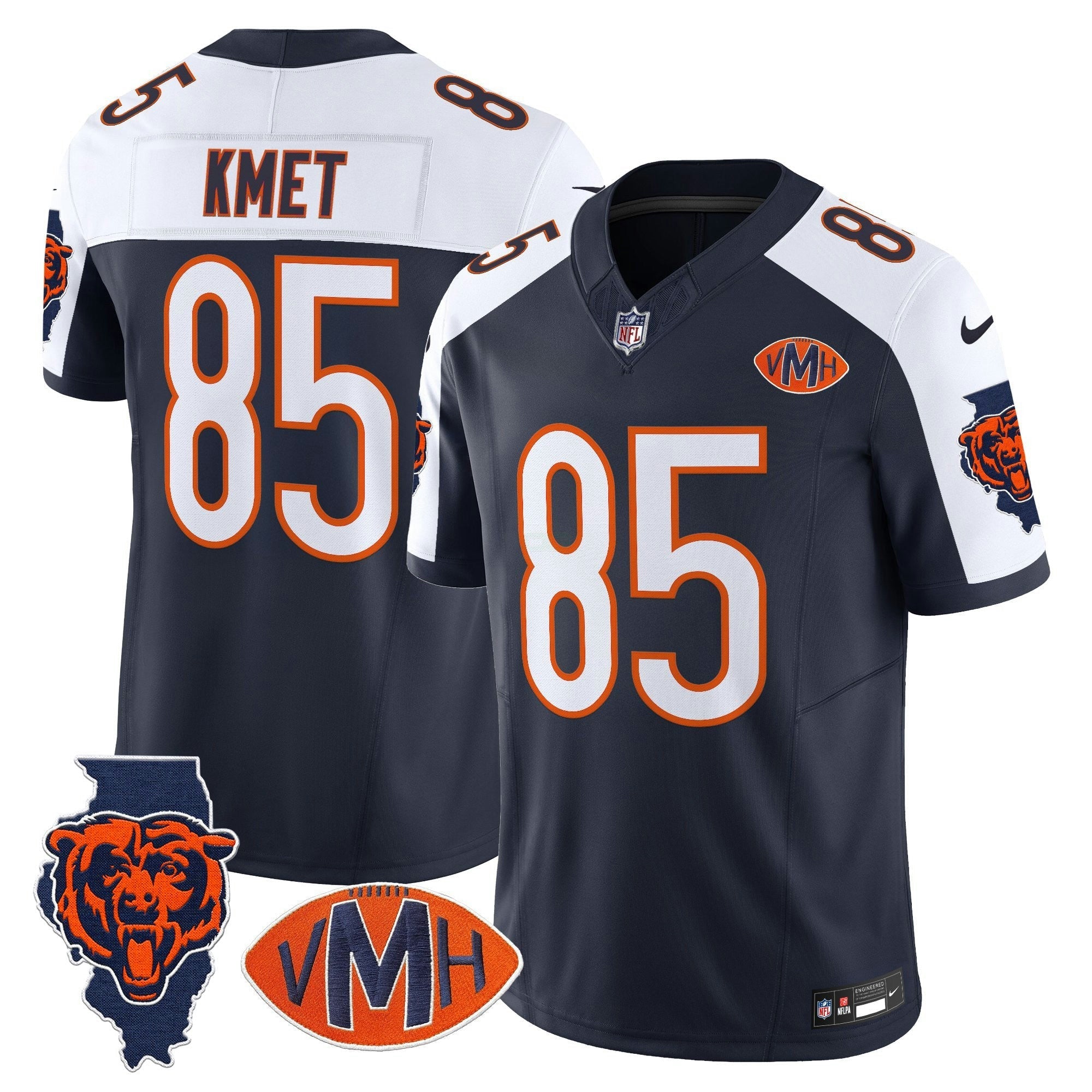 Camisa NFL Men’s Chicago Virginia McCaskey Memorial Patch Vapor Jersey