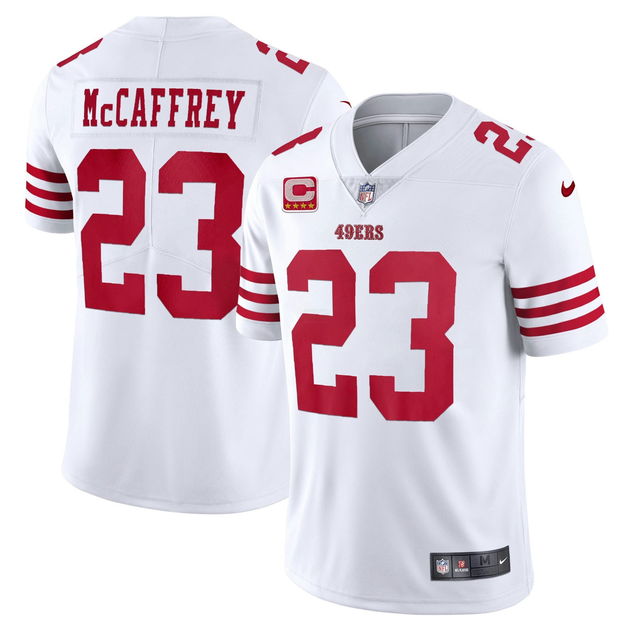 Camisa NFL Men’s Christian McCaffrey Dourada & Split