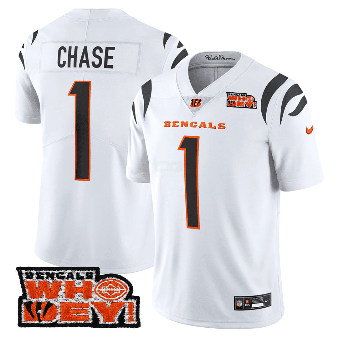 Camisa NFL Men’s Cincinnati Who Dey Patch Jersey