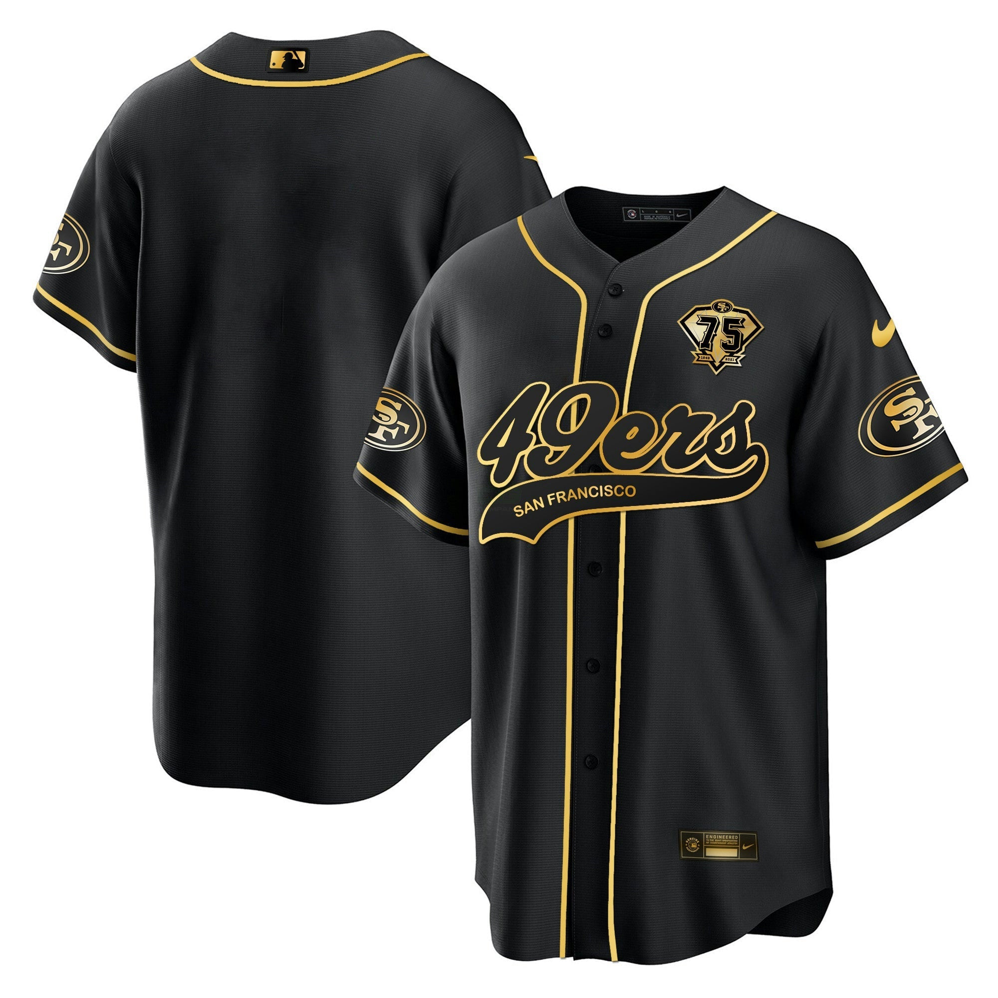 Camisa NFL Men’s Cool Base Dourada Jersey