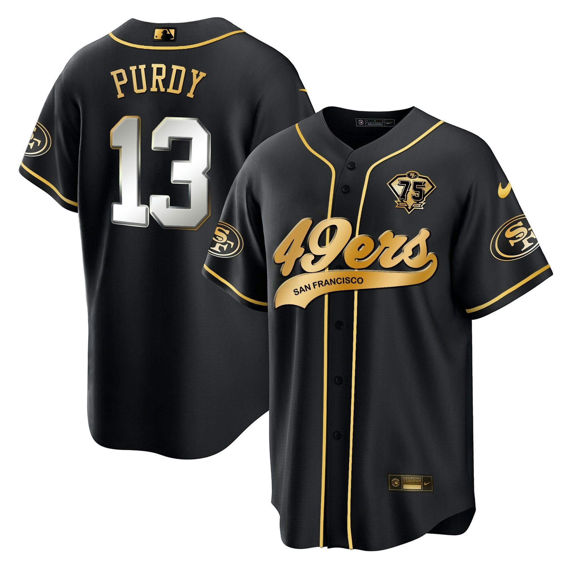 Camisa NFL Men’s Cool Base Dourada Jersey