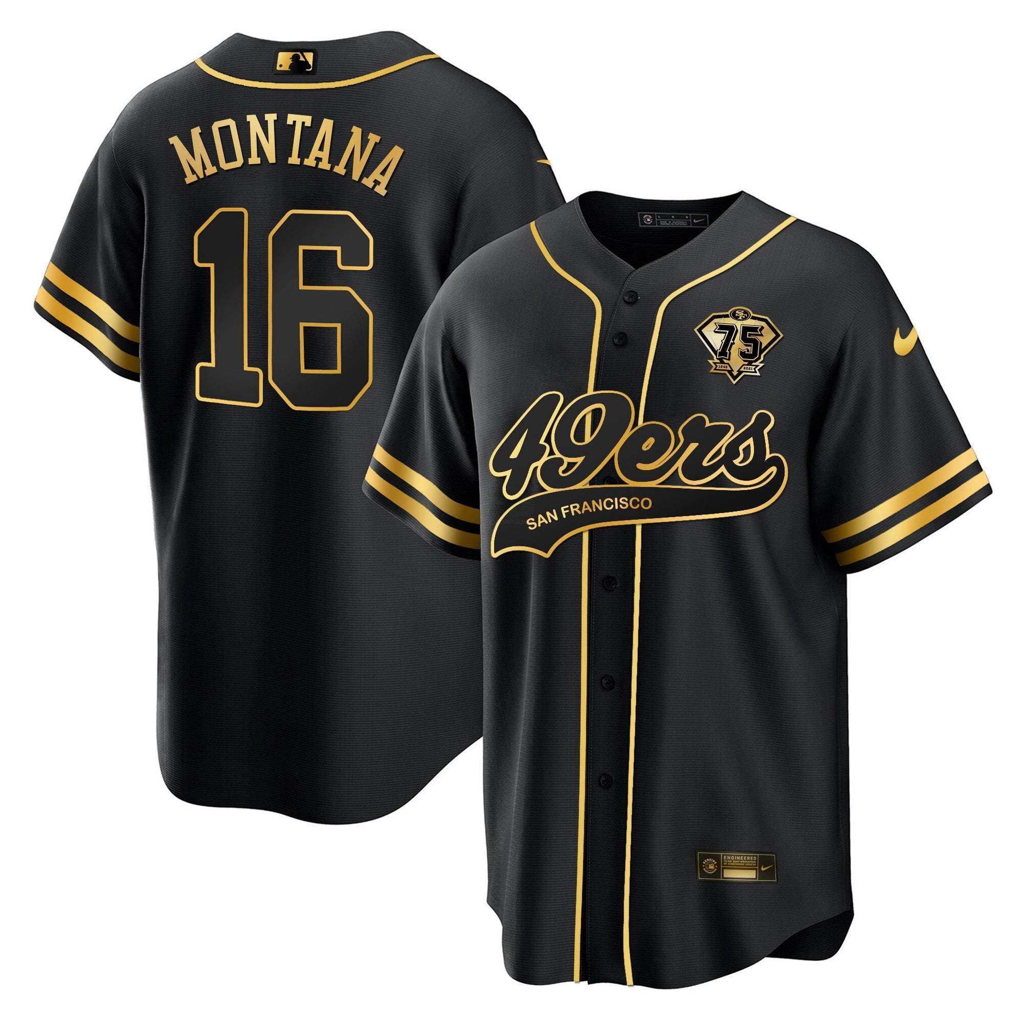 Camisa NFL Men’s Cool Base Dourada Limited Jersey